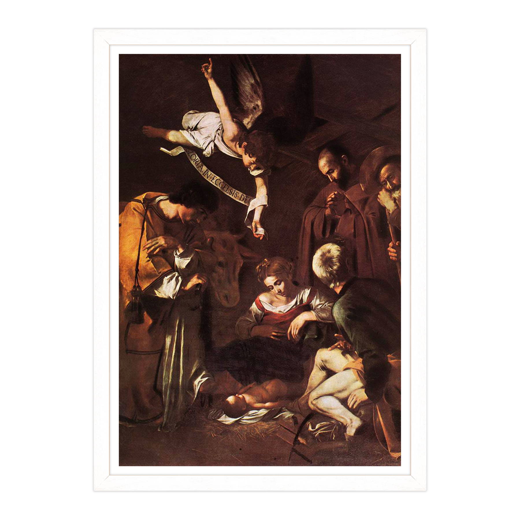 Caravaggio - Natività con i santi Lorenzo e Francesco d'Assisi