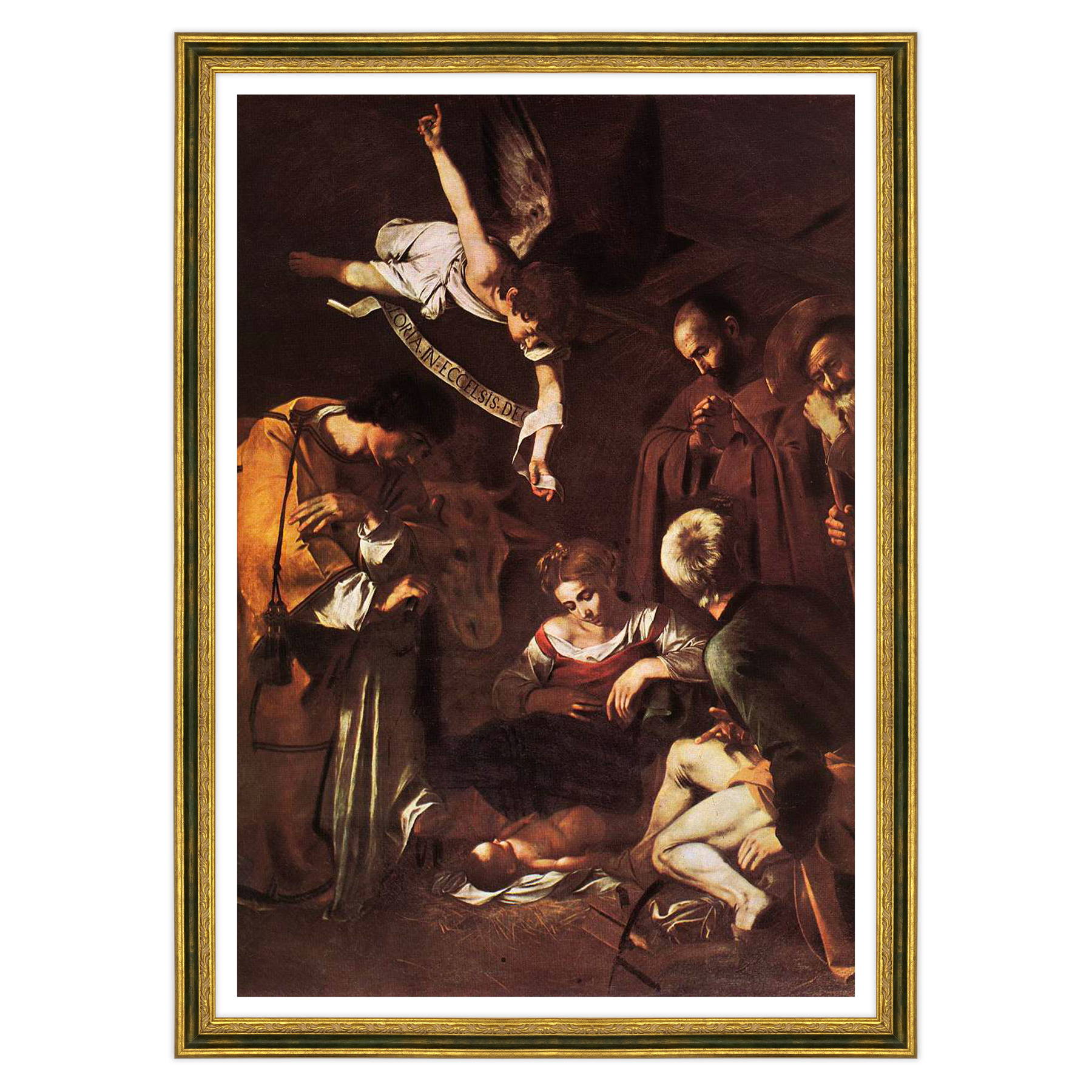 Caravaggio - Natività con i santi Lorenzo e Francesco d'Assisi