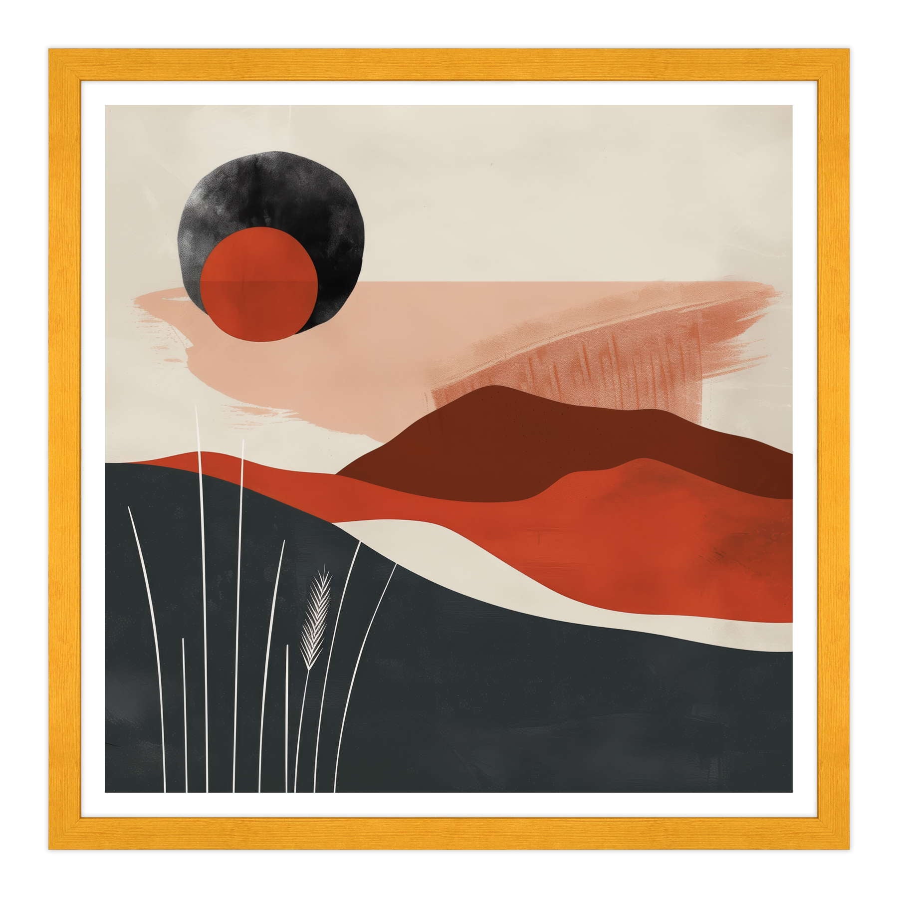 Eclipse Terrestre in Rosso Marsala