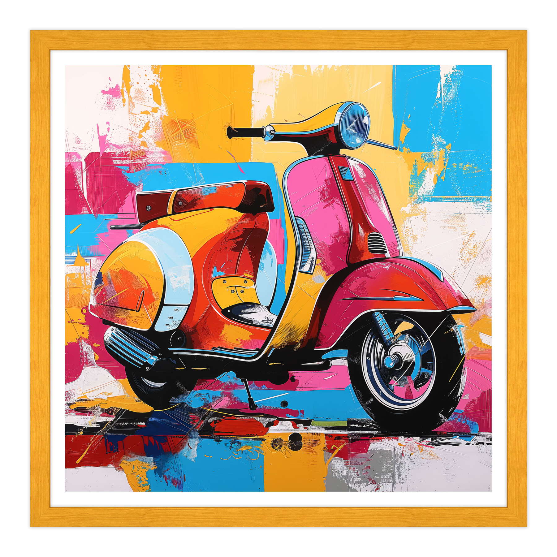 Riflessi del Tempo: La Vespa e il Mare