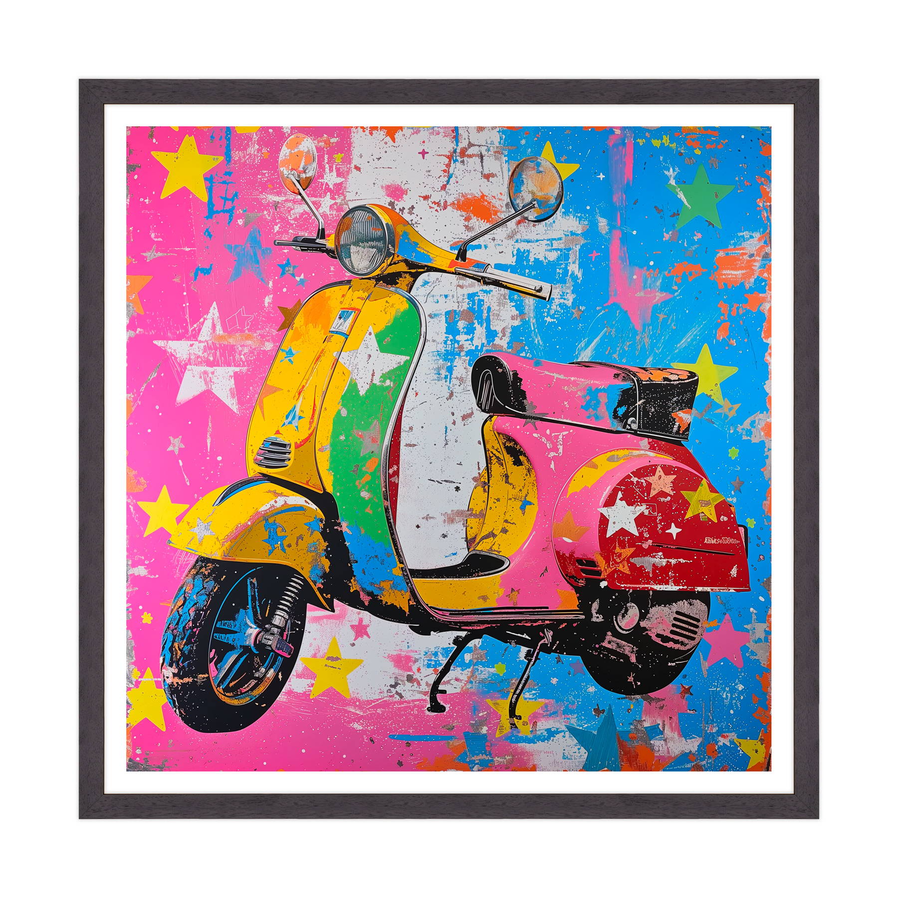 Retro Scooter in Technicolor