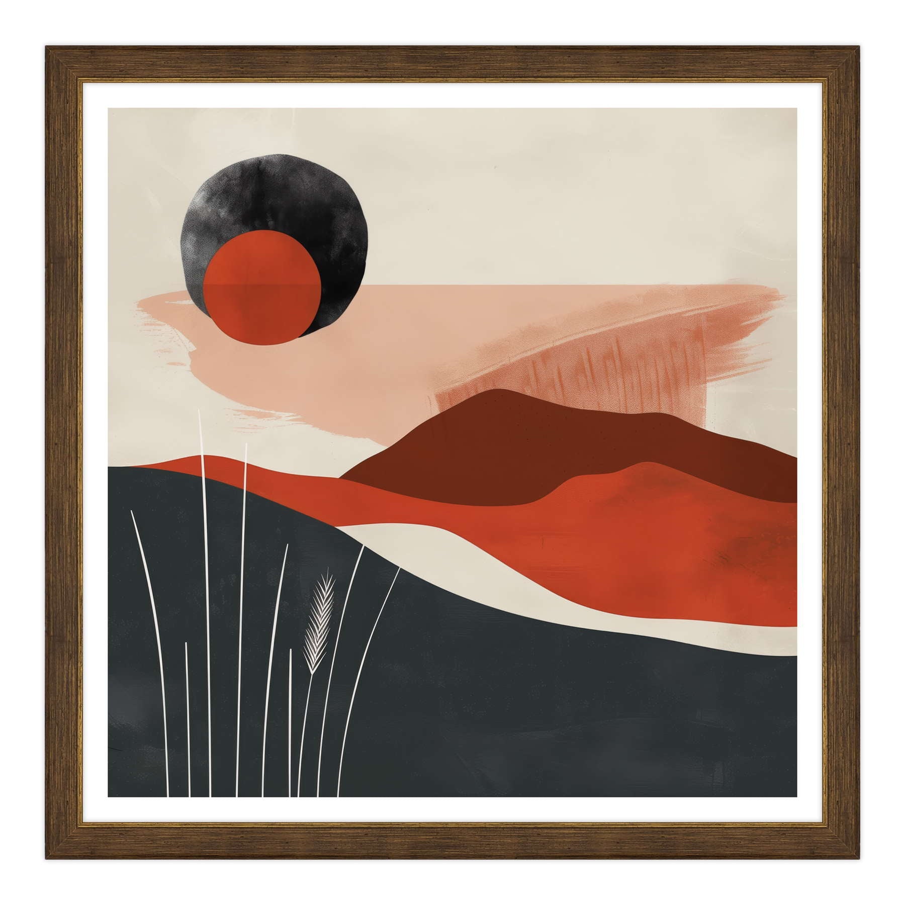 Eclipse Terrestre in Rosso Marsala