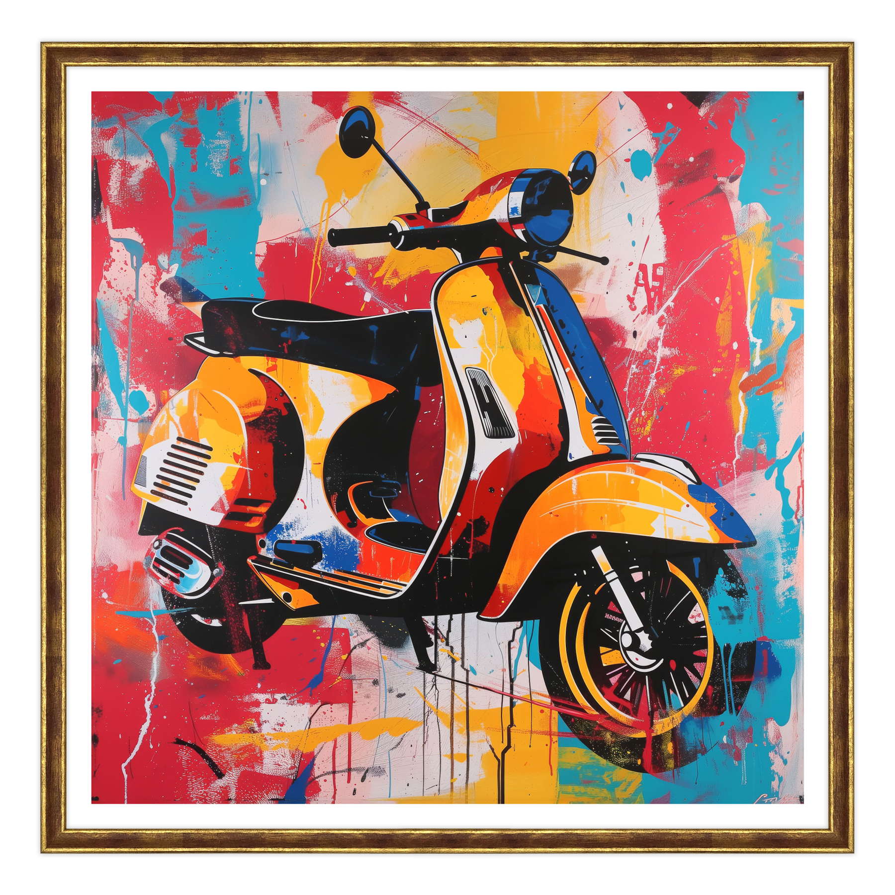 Energia Purpurea: La Vespa nell'Arte Contemporanea