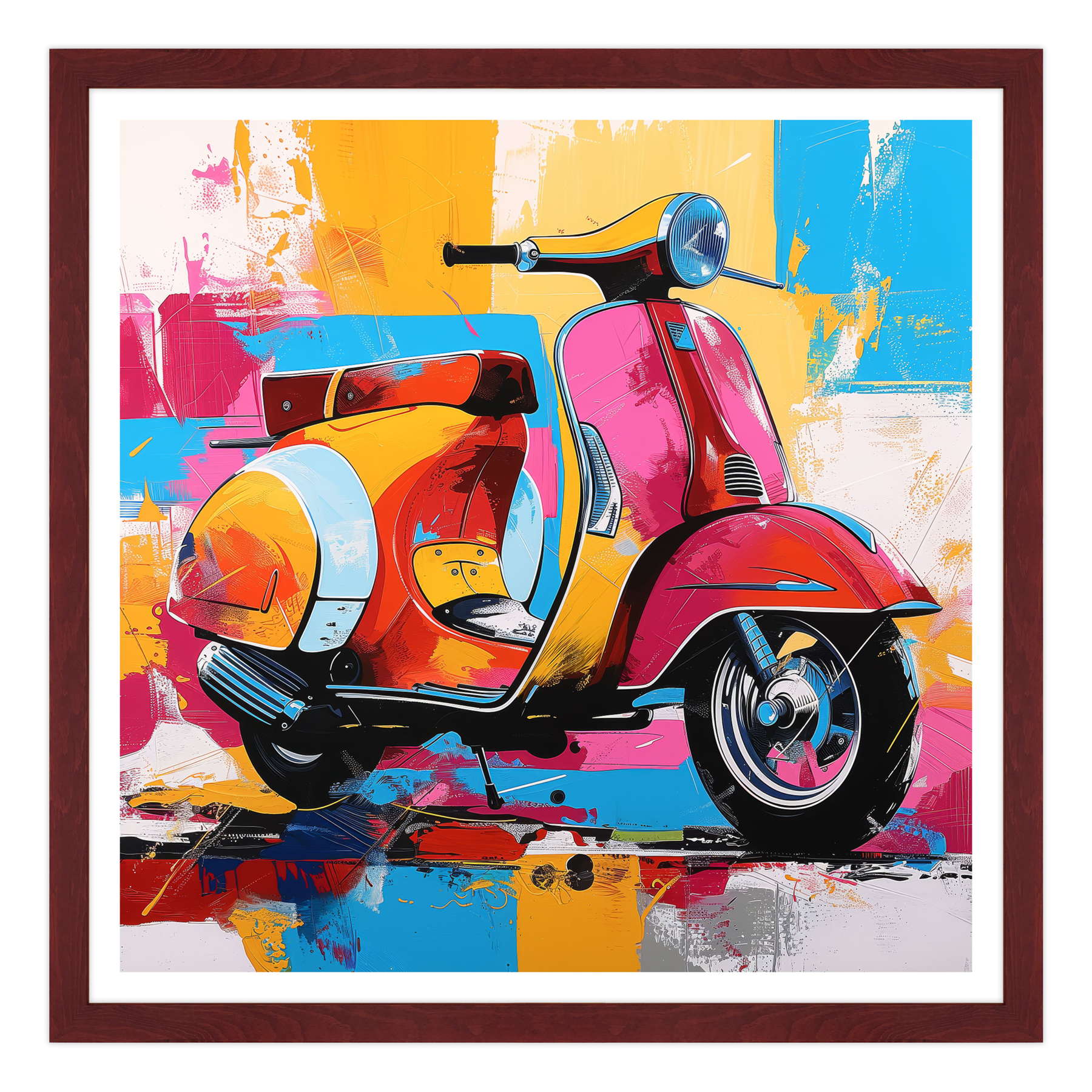 Riflessi del Tempo: La Vespa e il Mare