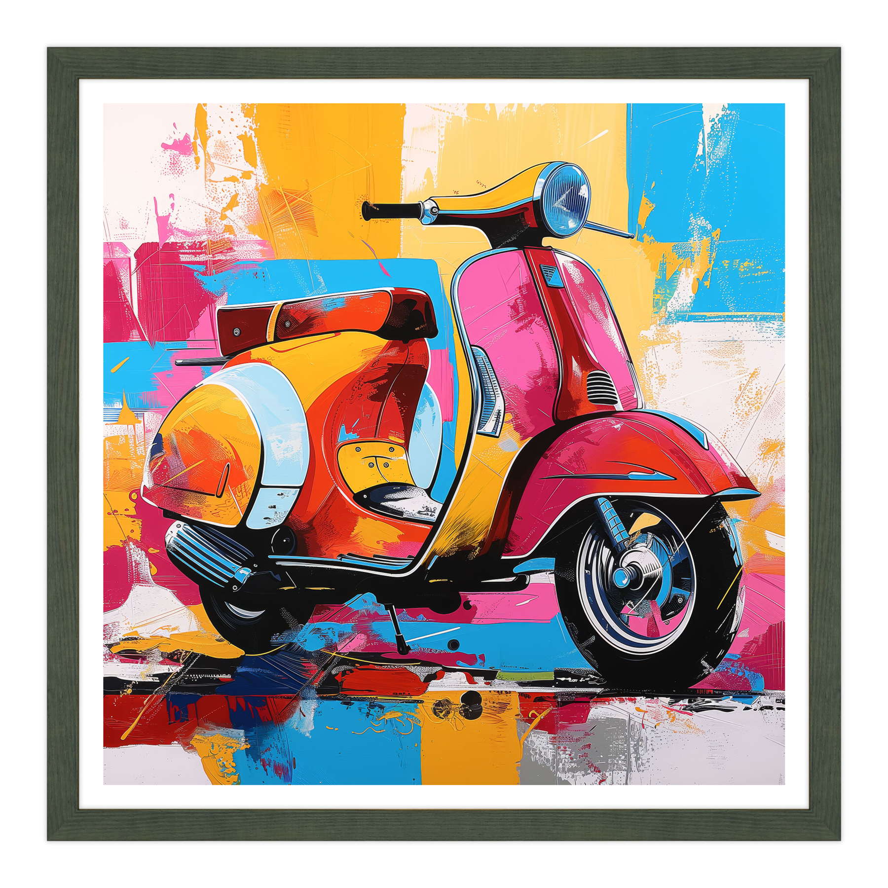Riflessi del Tempo: La Vespa e il Mare