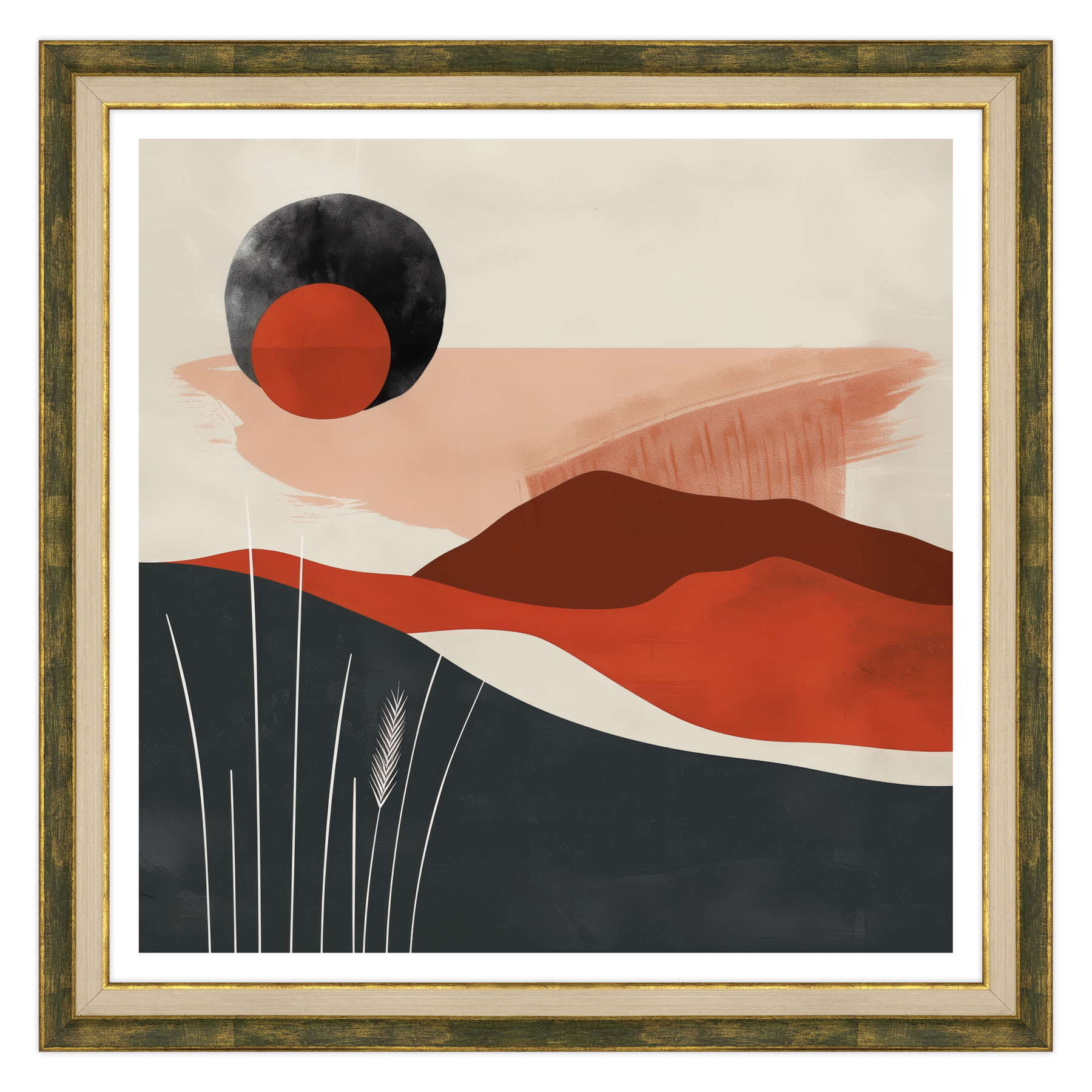 Eclipse Terrestre in Rosso Marsala