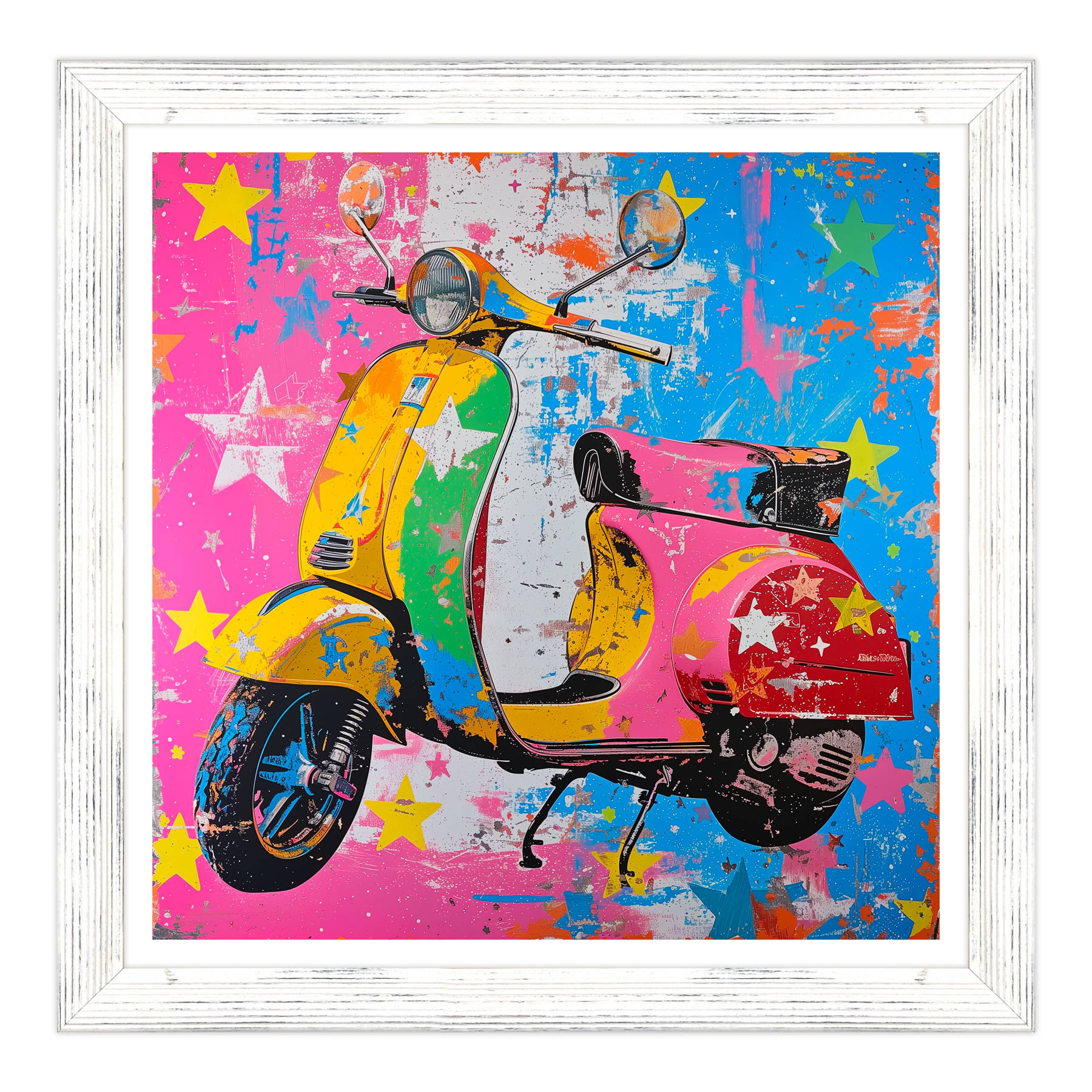 Retro Scooter in Technicolor