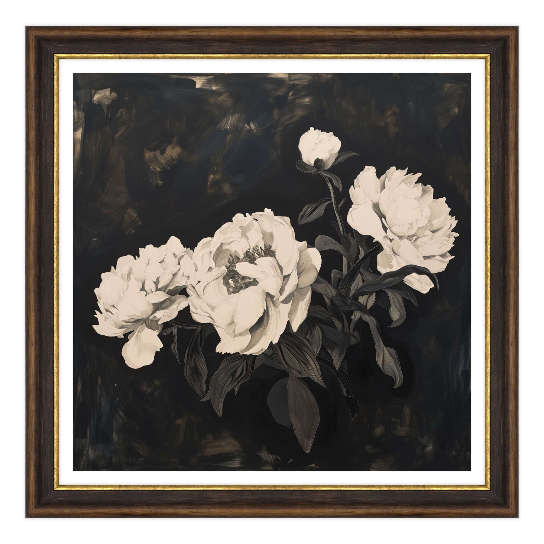Sogno Notturno: Peonie su Velluto