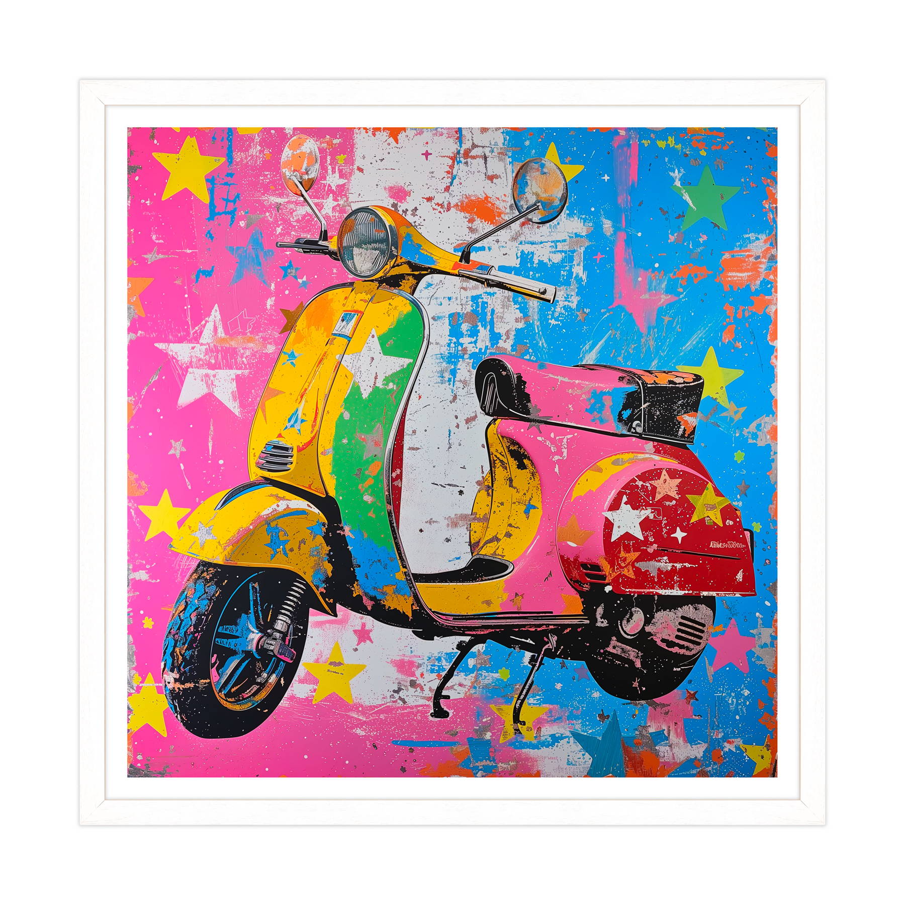 Retro Scooter in Technicolor