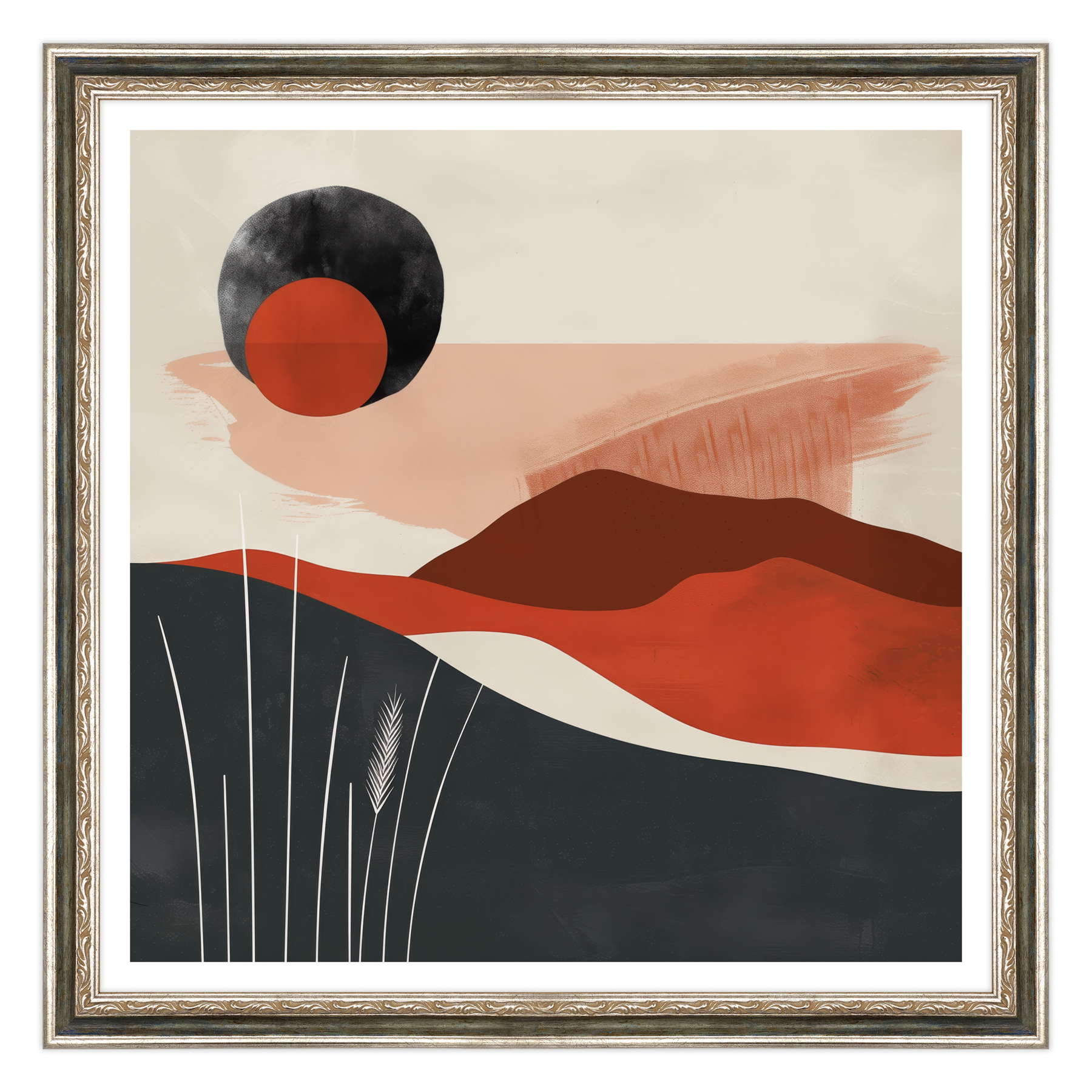 Eclipse Terrestre in Rosso Marsala