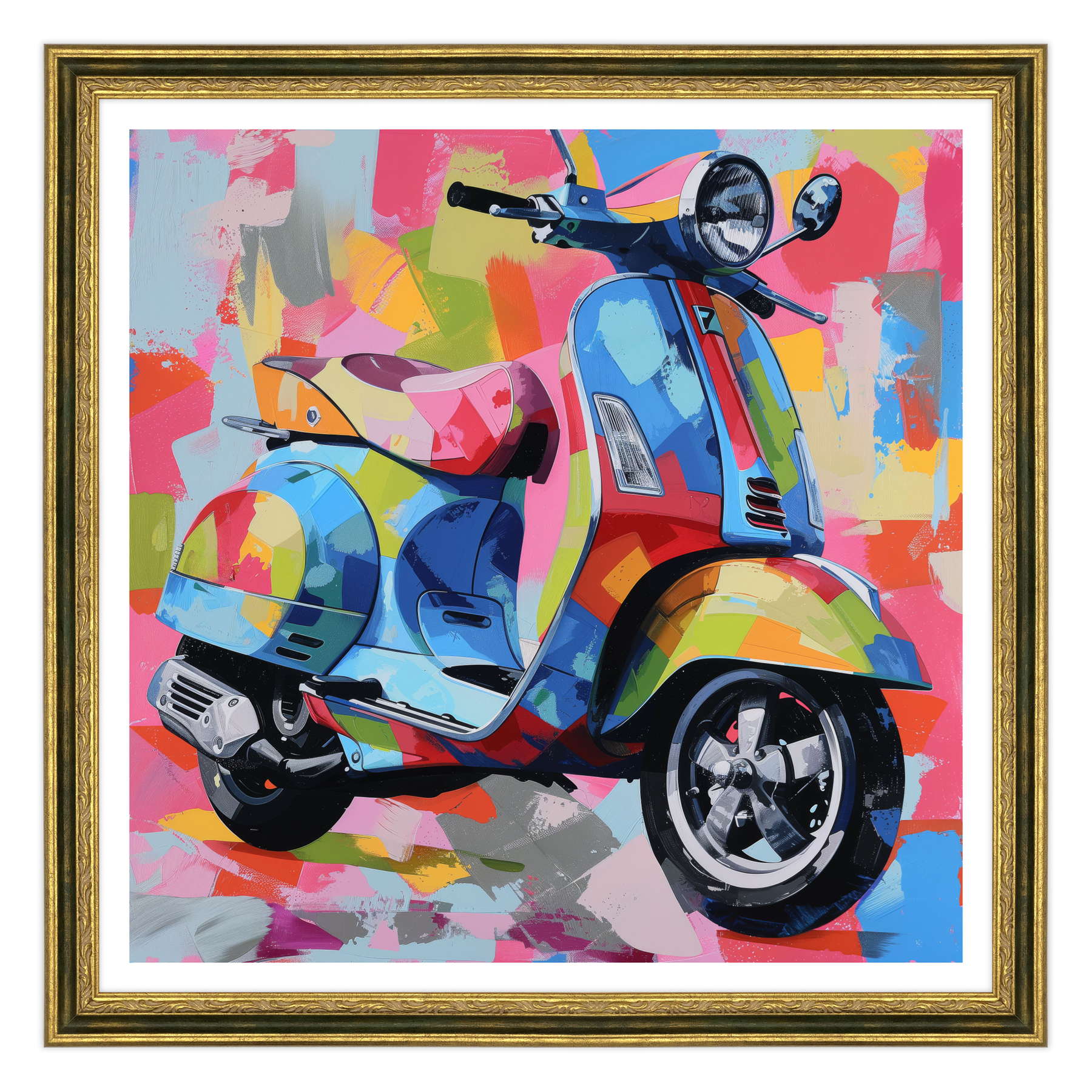 Arlecchino Motorizzato - Vespa in Patchwork