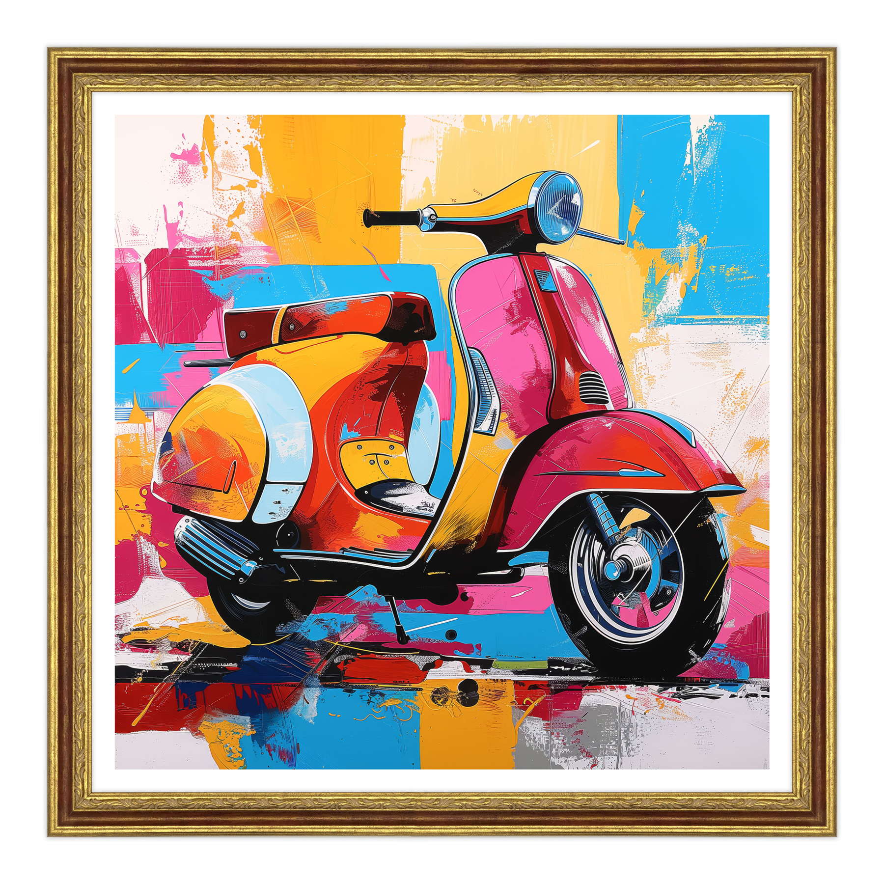 Riflessi del Tempo: La Vespa e il Mare