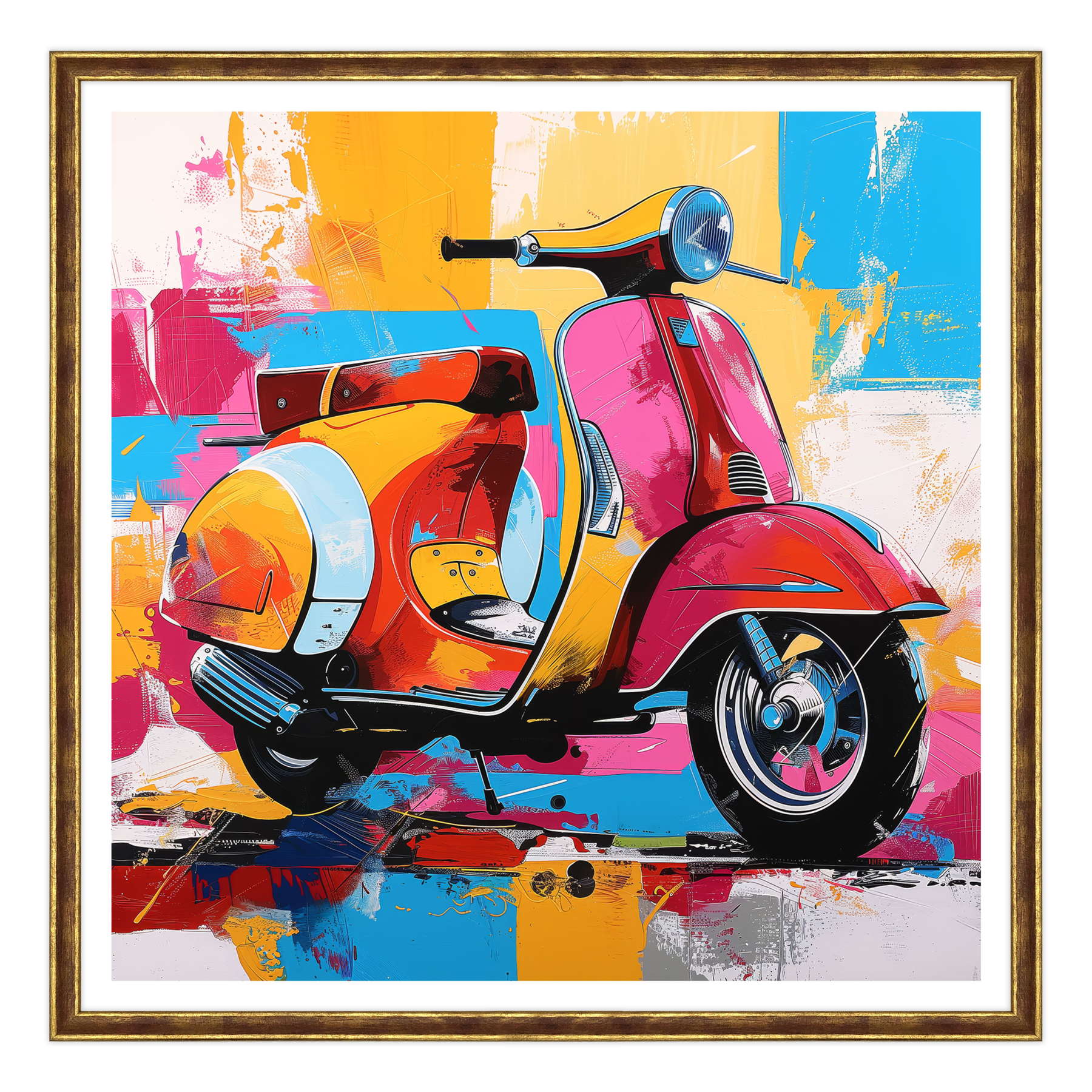 Riflessi del Tempo: La Vespa e il Mare