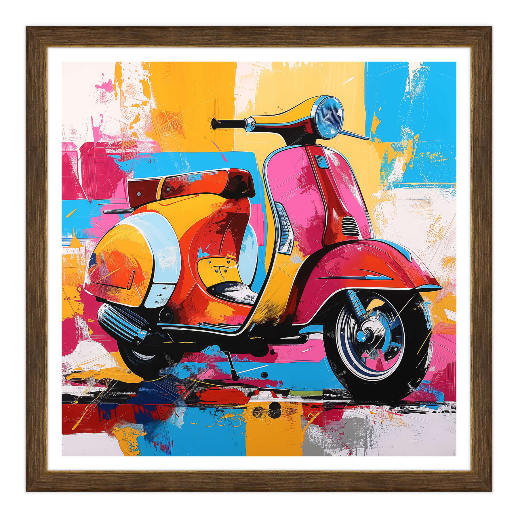 Riflessi del Tempo: La Vespa e il Mare