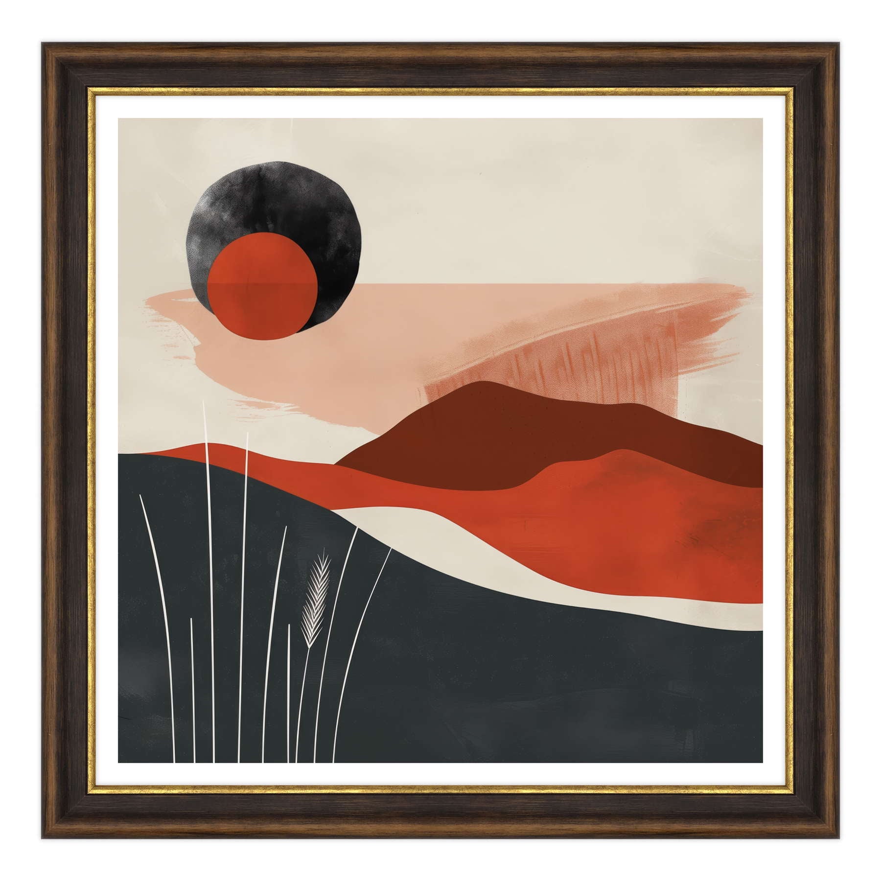 Eclipse Terrestre in Rosso Marsala