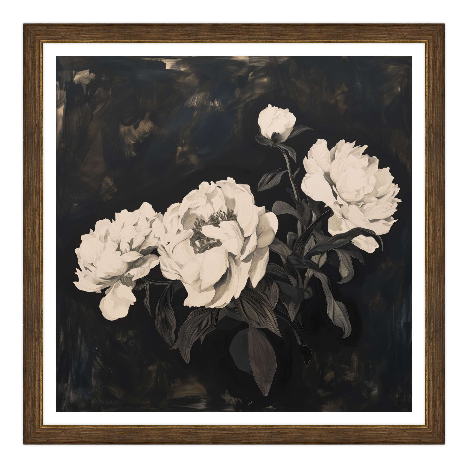 Sogno Notturno: Peonie su Velluto