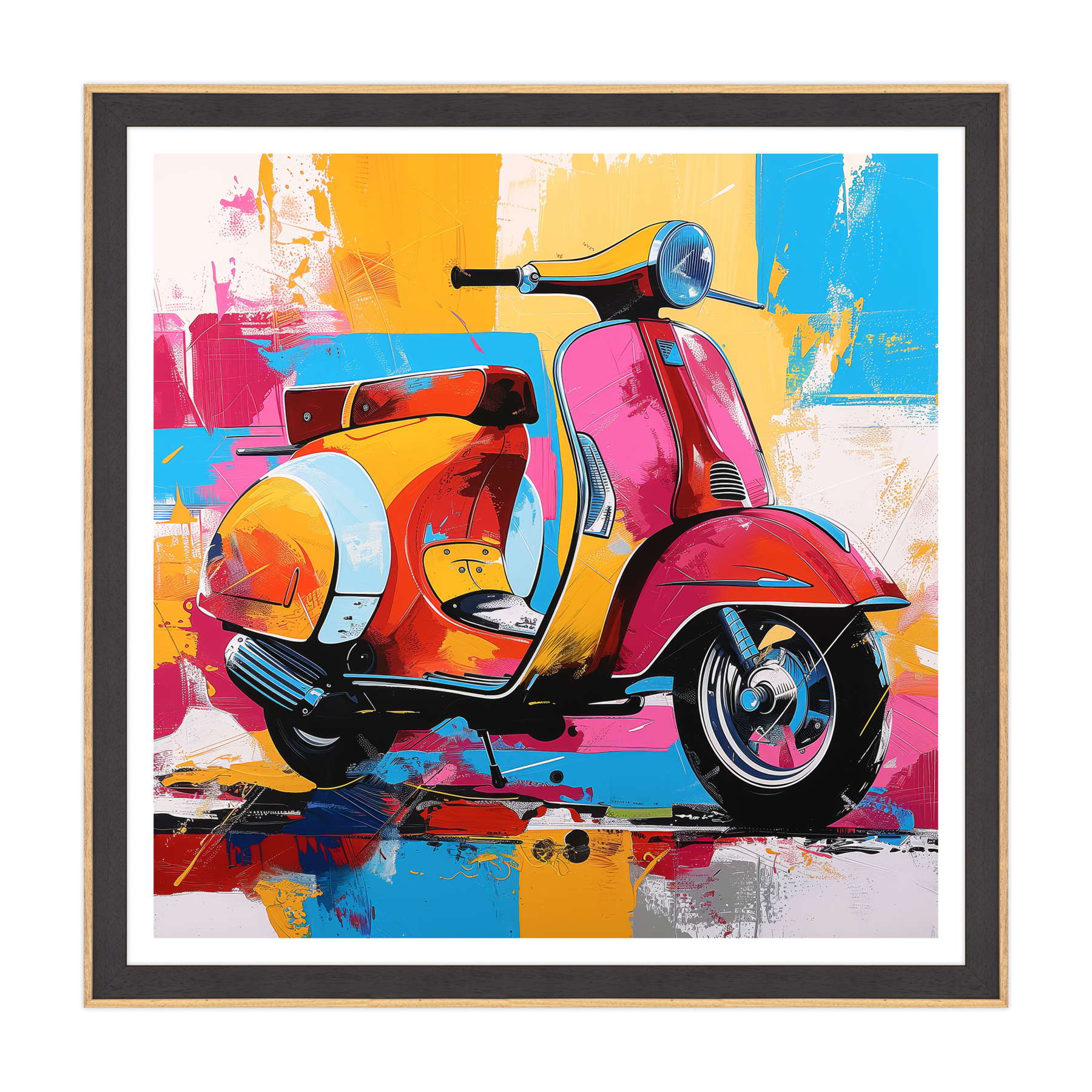 Riflessi del Tempo: La Vespa e il Mare