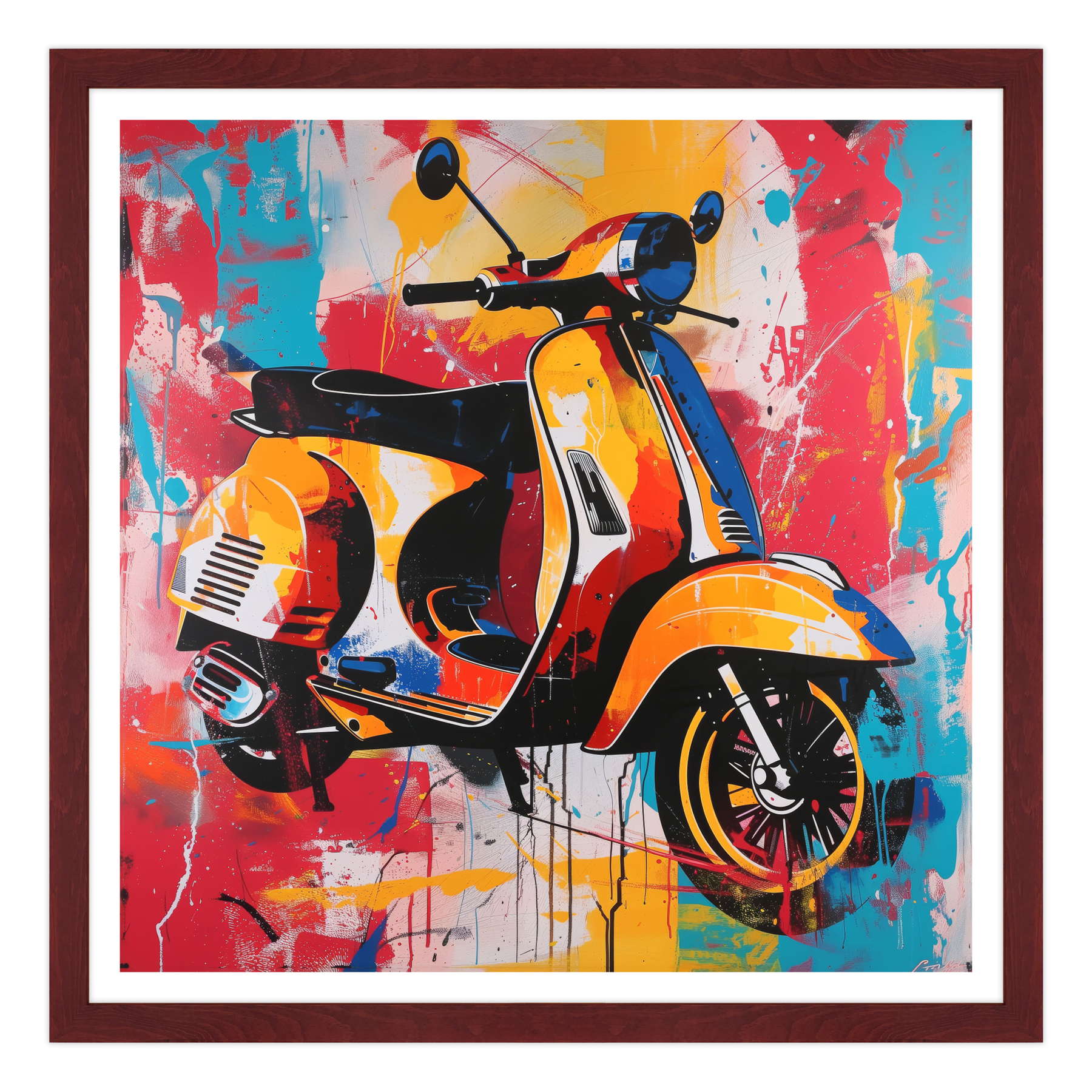 Energia Purpurea: La Vespa nell'Arte Contemporanea