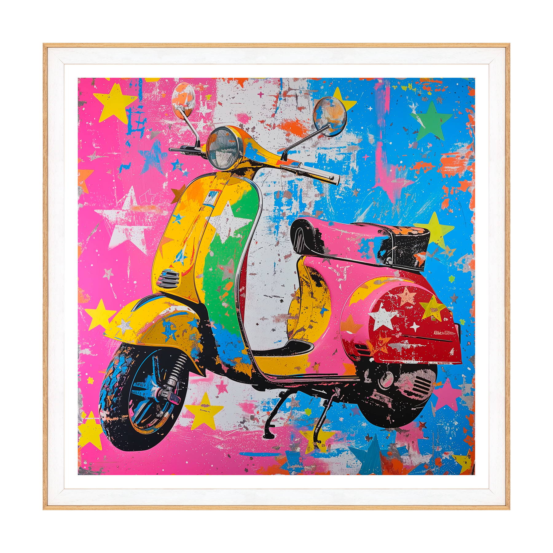 Retro Scooter in Technicolor