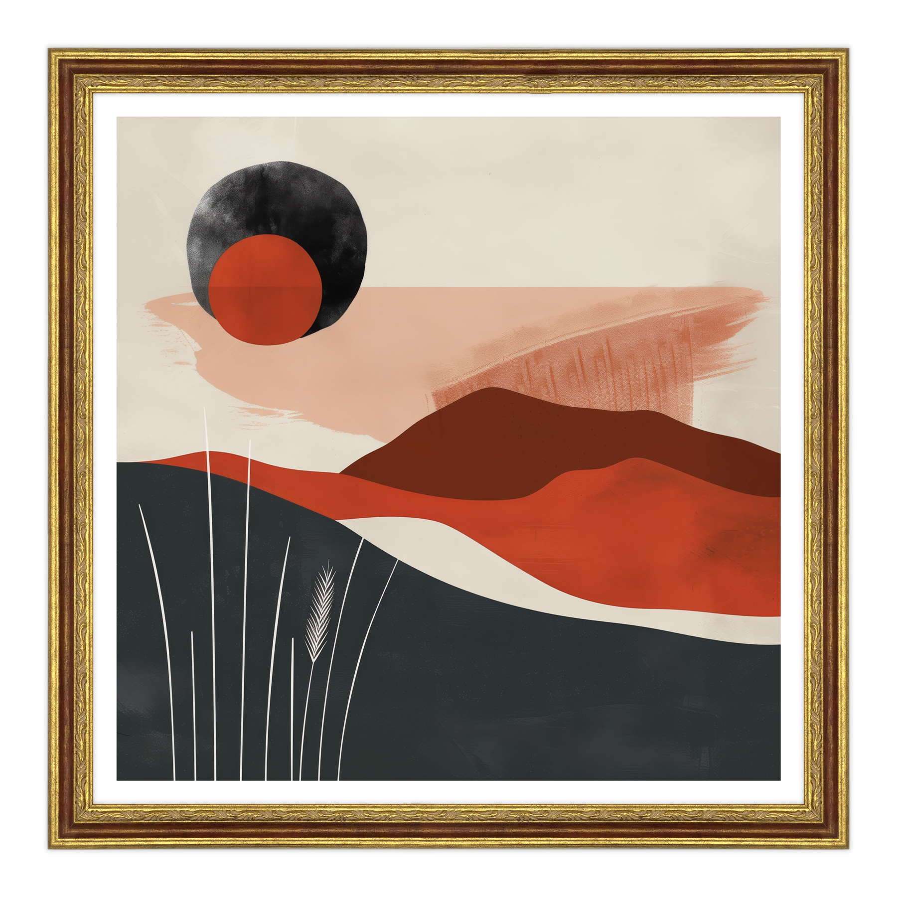 Eclipse Terrestre in Rosso Marsala