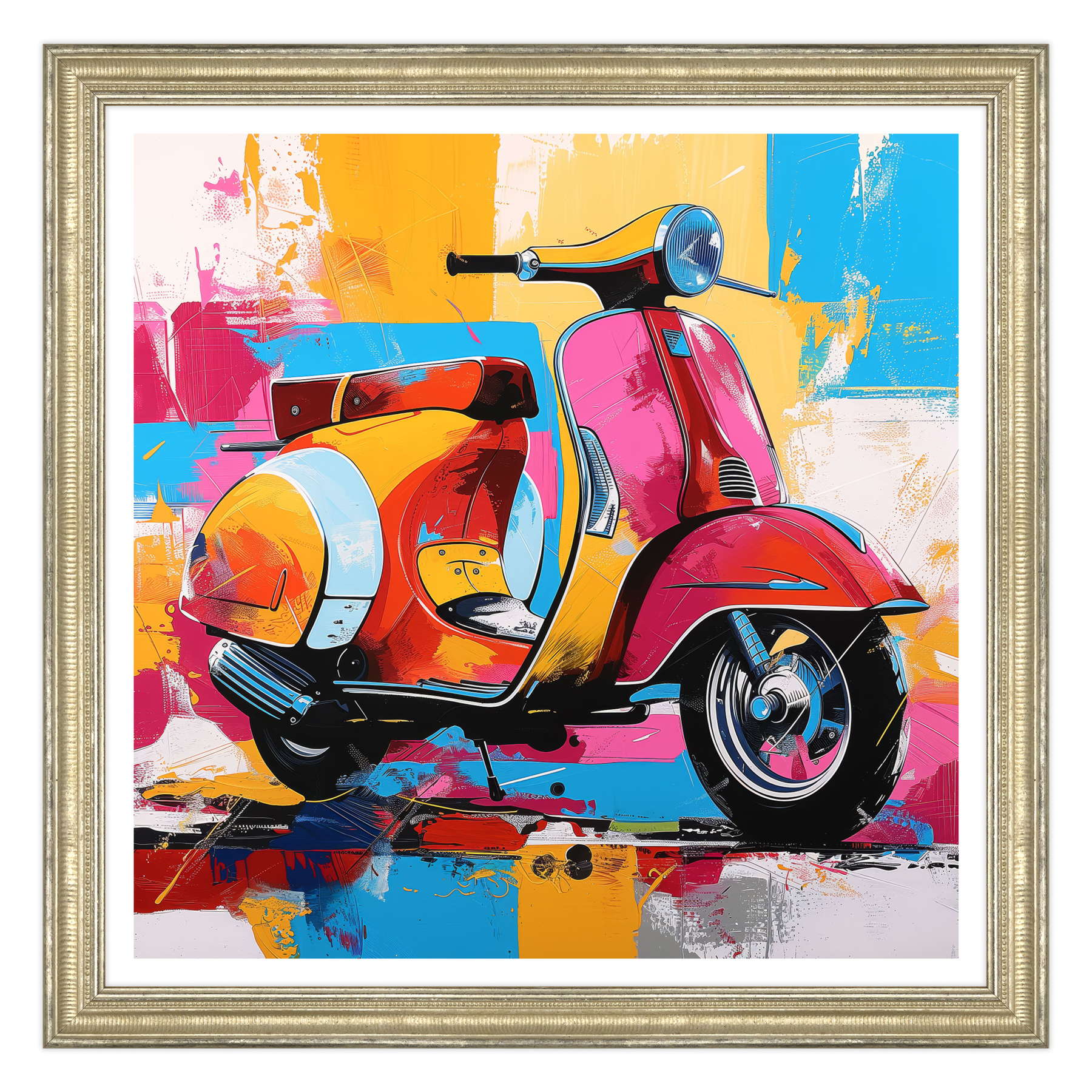 Riflessi del Tempo: La Vespa e il Mare