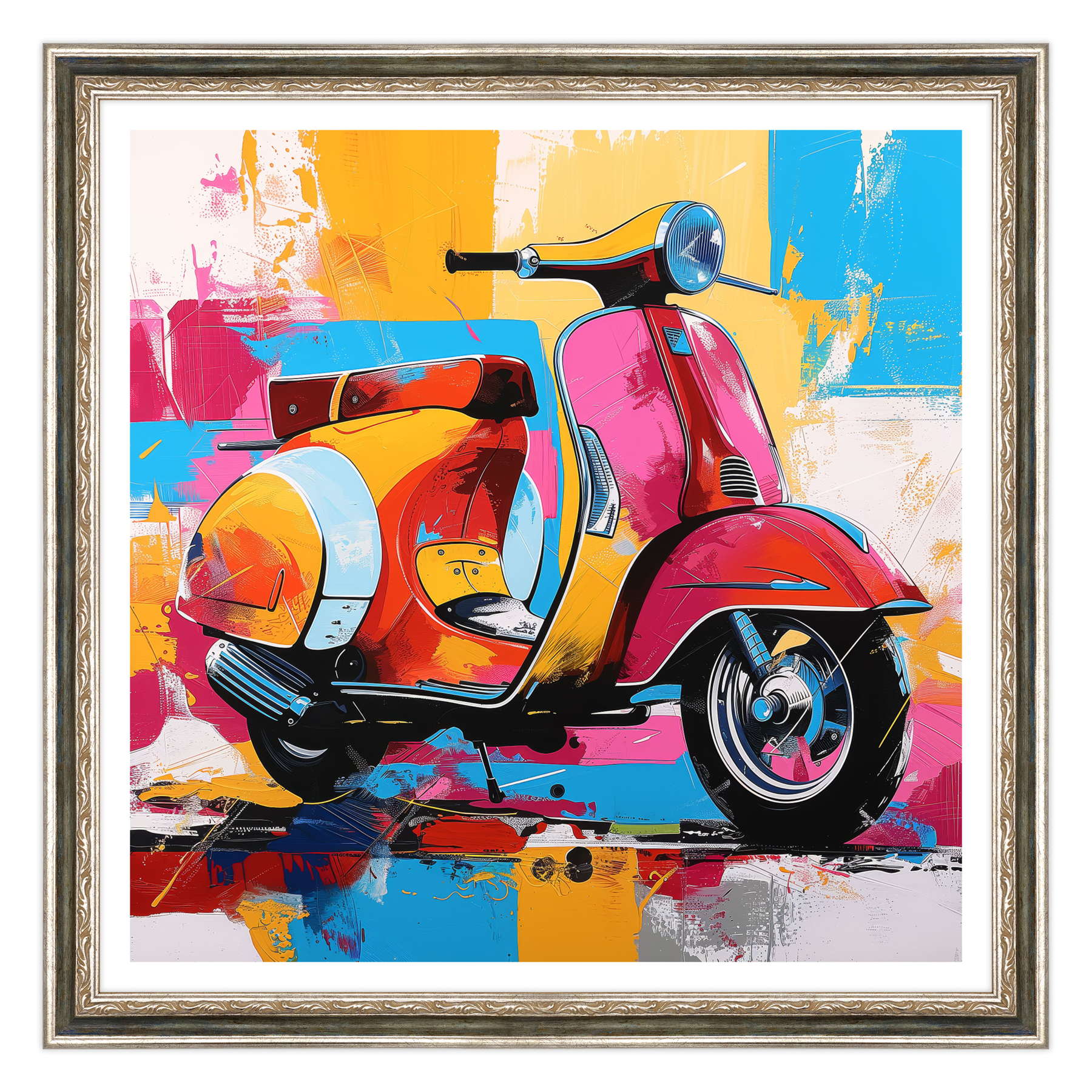 Riflessi del Tempo: La Vespa e il Mare