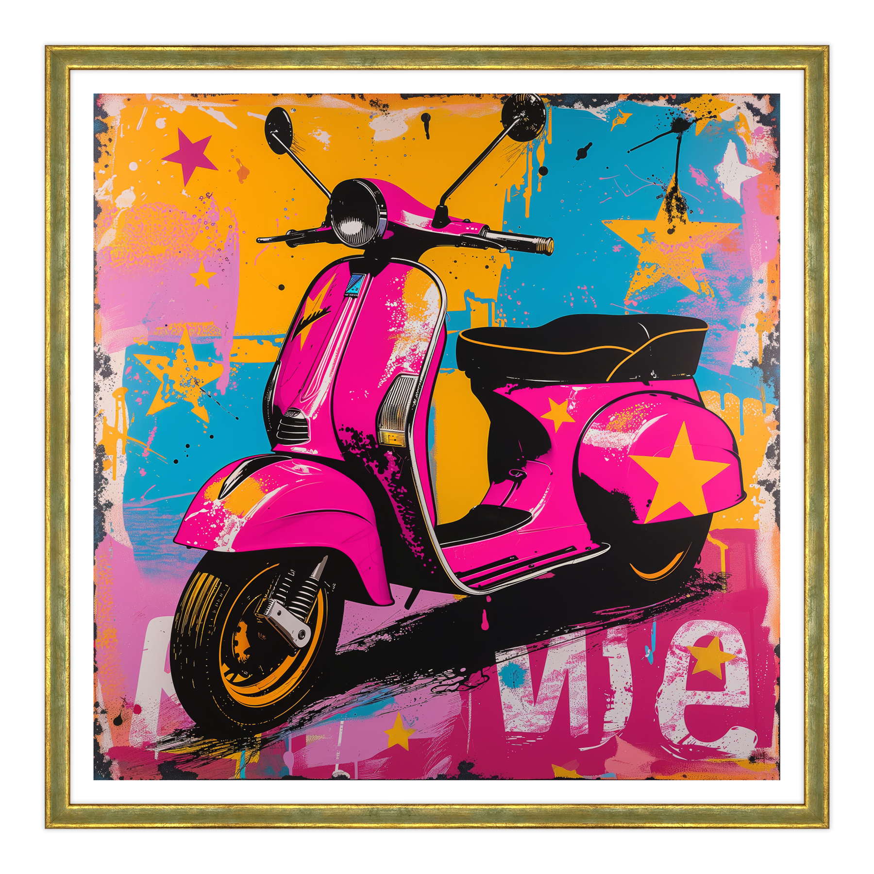 La Vespa che Sfida i Colori