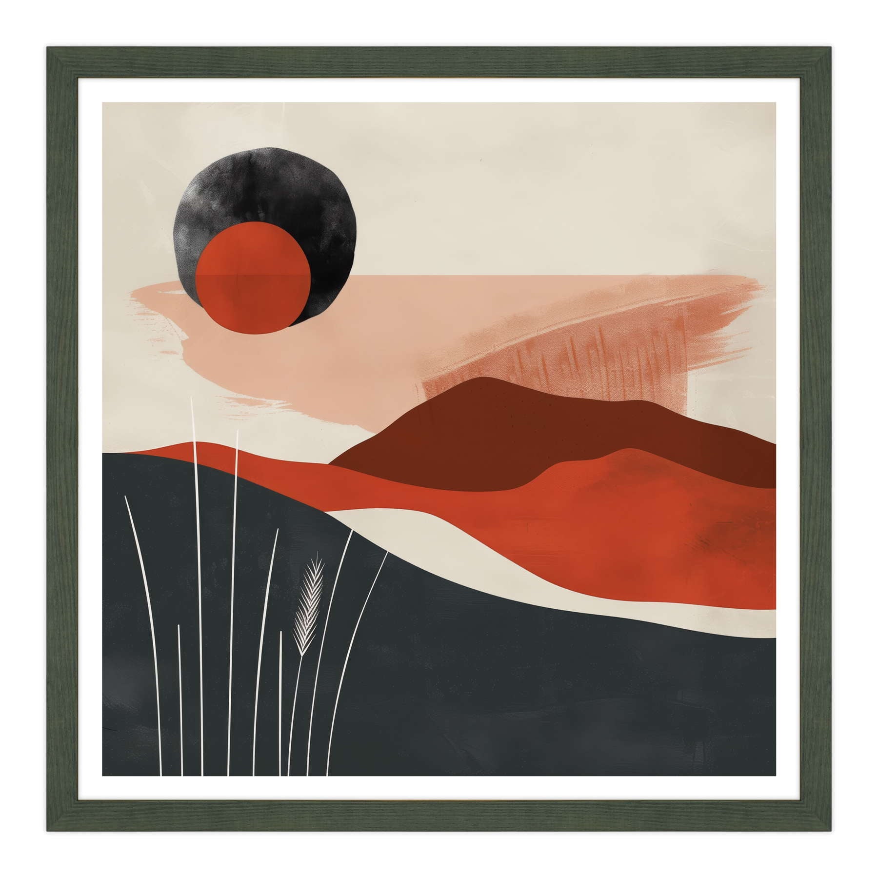 Eclipse Terrestre in Rosso Marsala