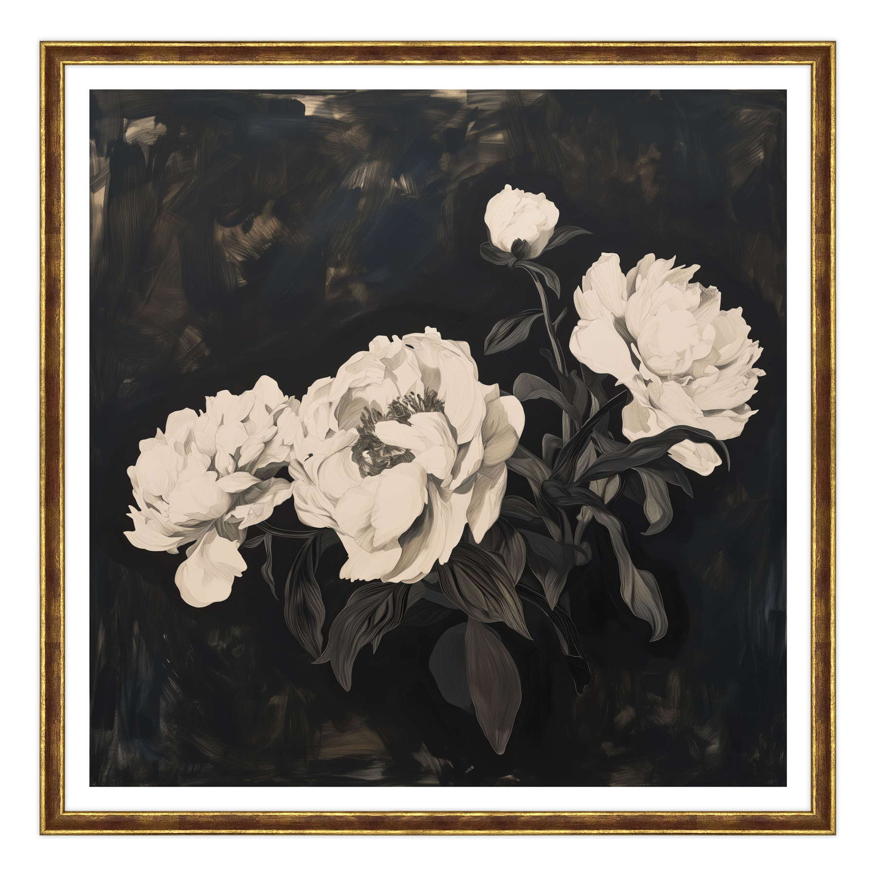 Sogno Notturno: Peonie su Velluto