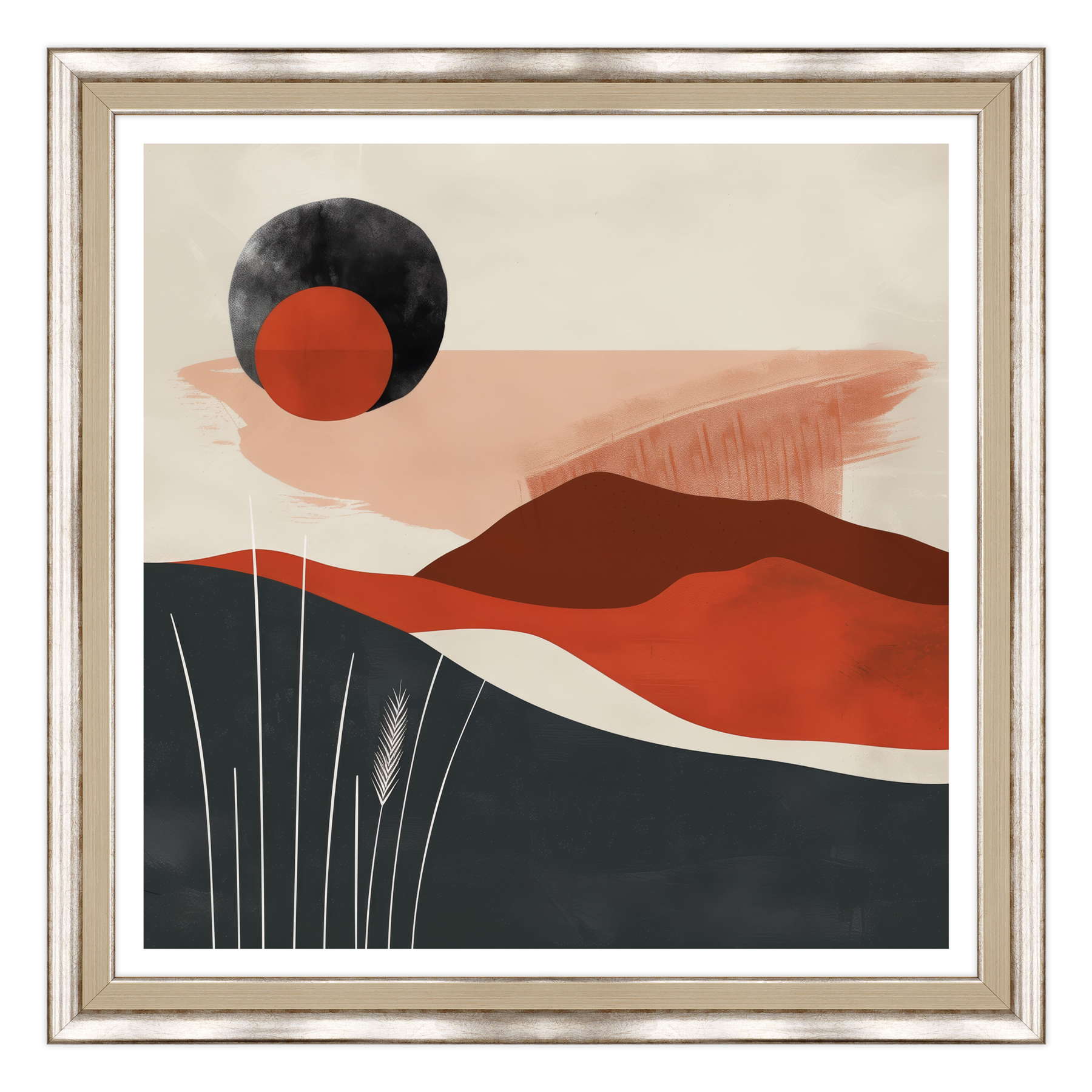 Eclipse Terrestre in Rosso Marsala