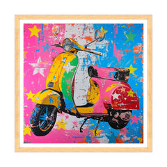 Retro Scooter in Technicolor