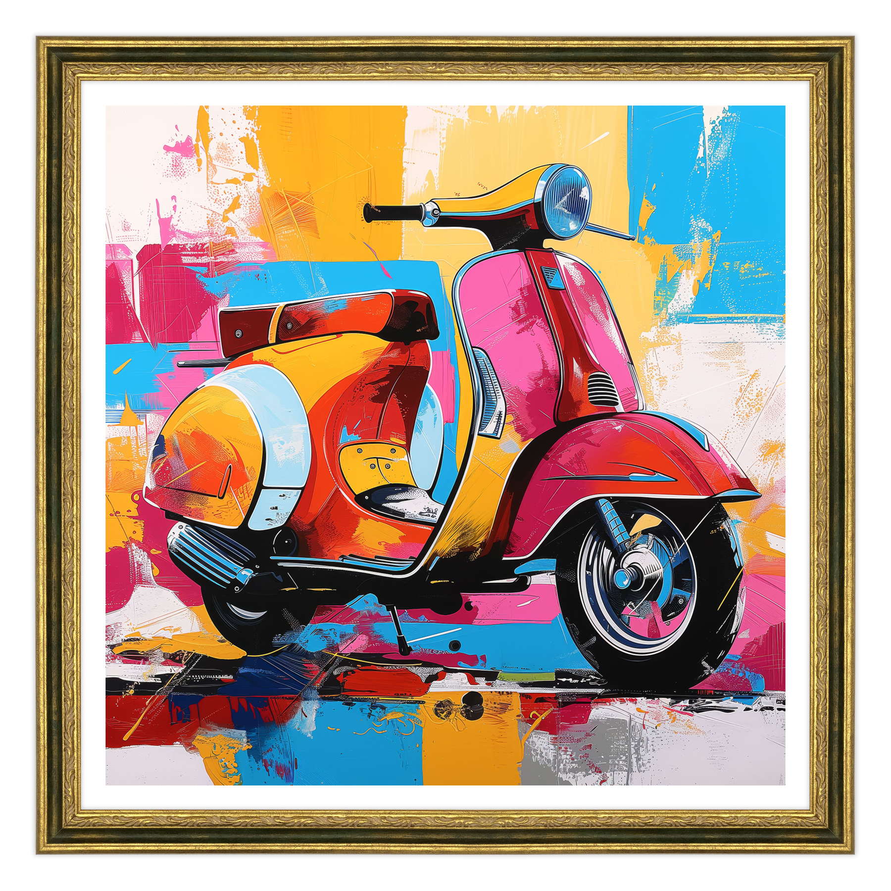 Riflessi del Tempo: La Vespa e il Mare