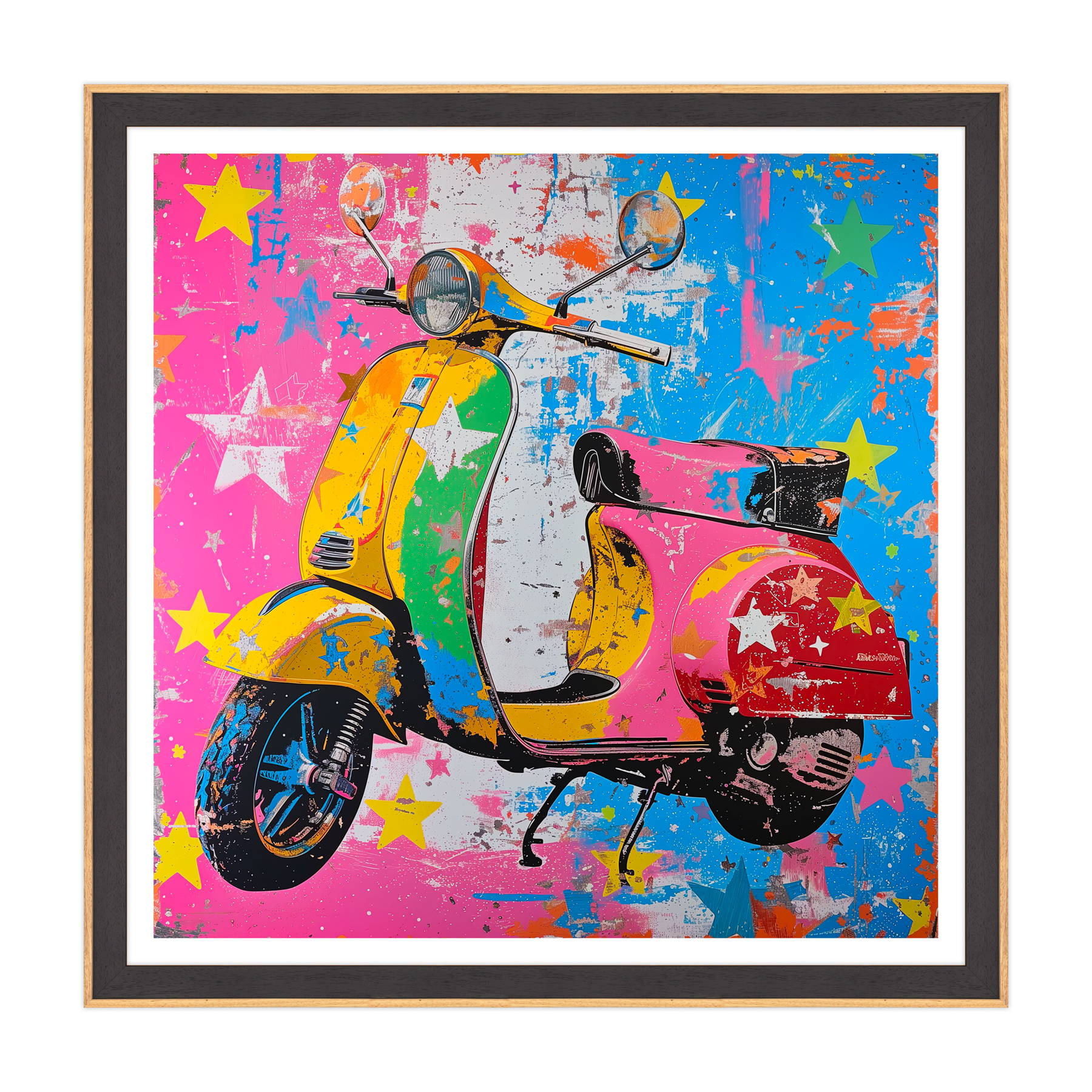 Retro Scooter in Technicolor