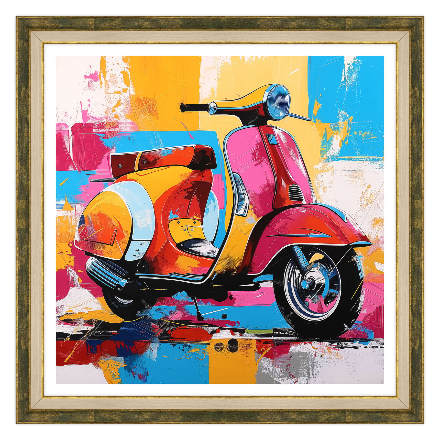 Riflessi del Tempo: La Vespa e il Mare