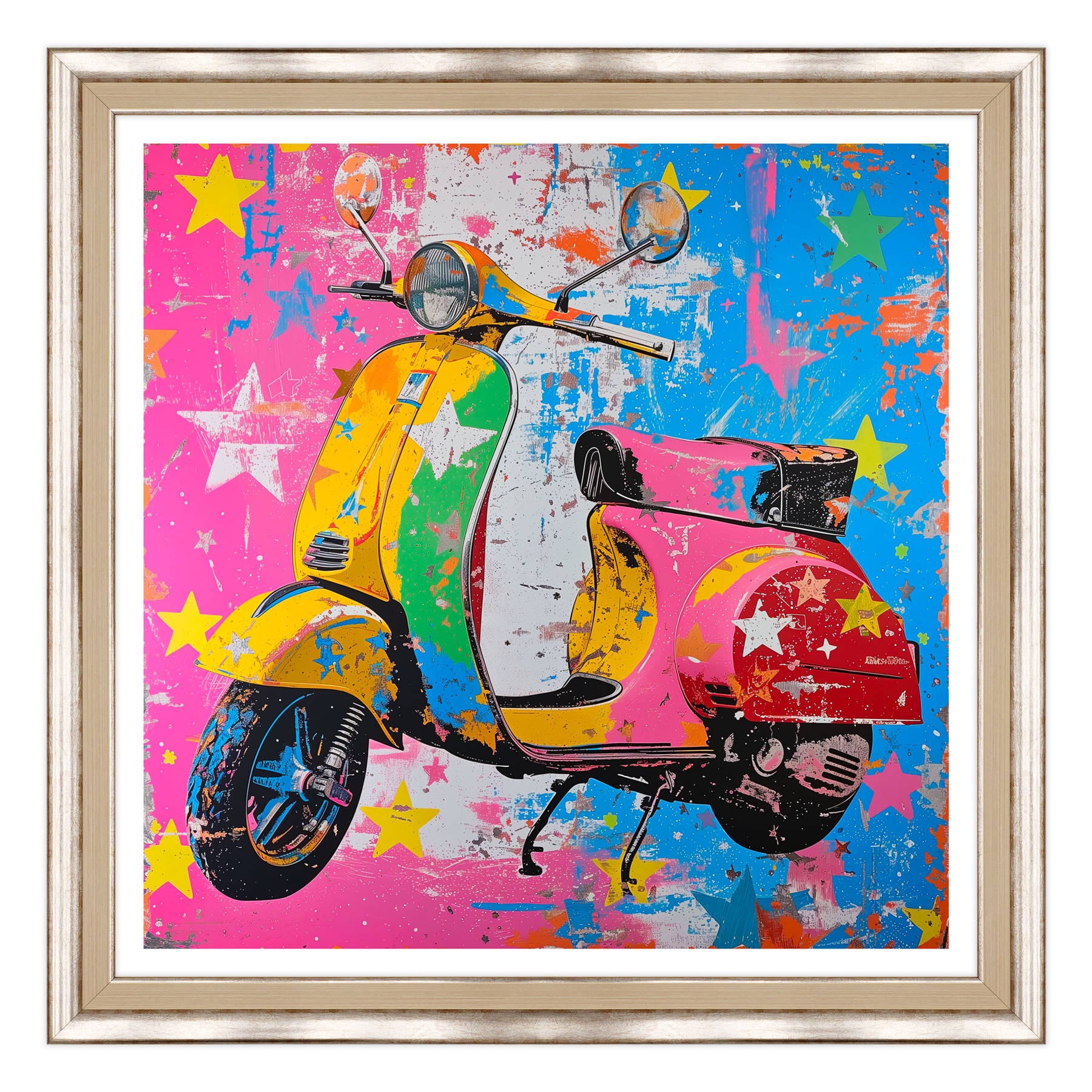 Retro Scooter in Technicolor