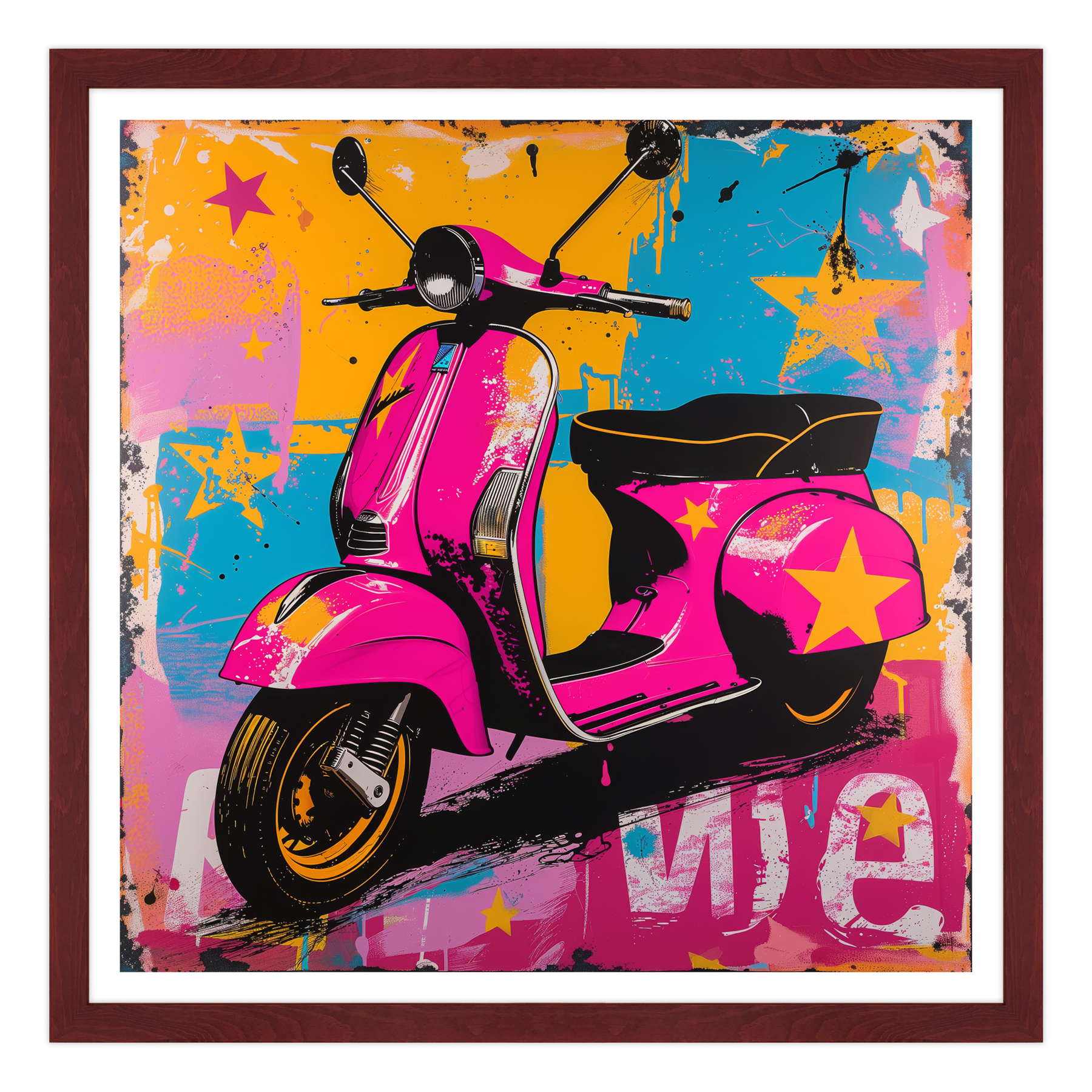 La Vespa che Sfida i Colori
