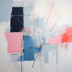 Astratto - Sinfonia in Blu e Rosa