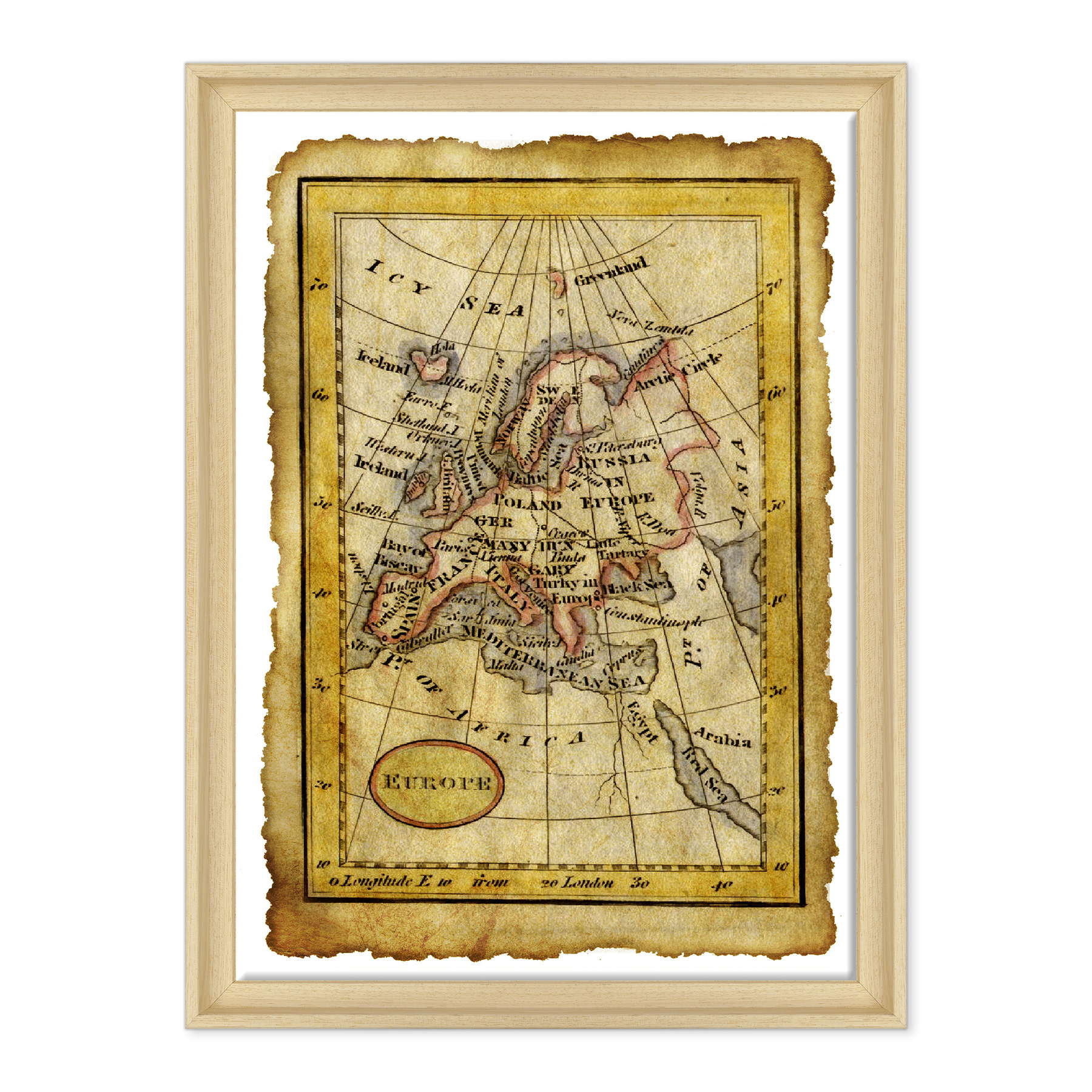 Antica Mappa Europa