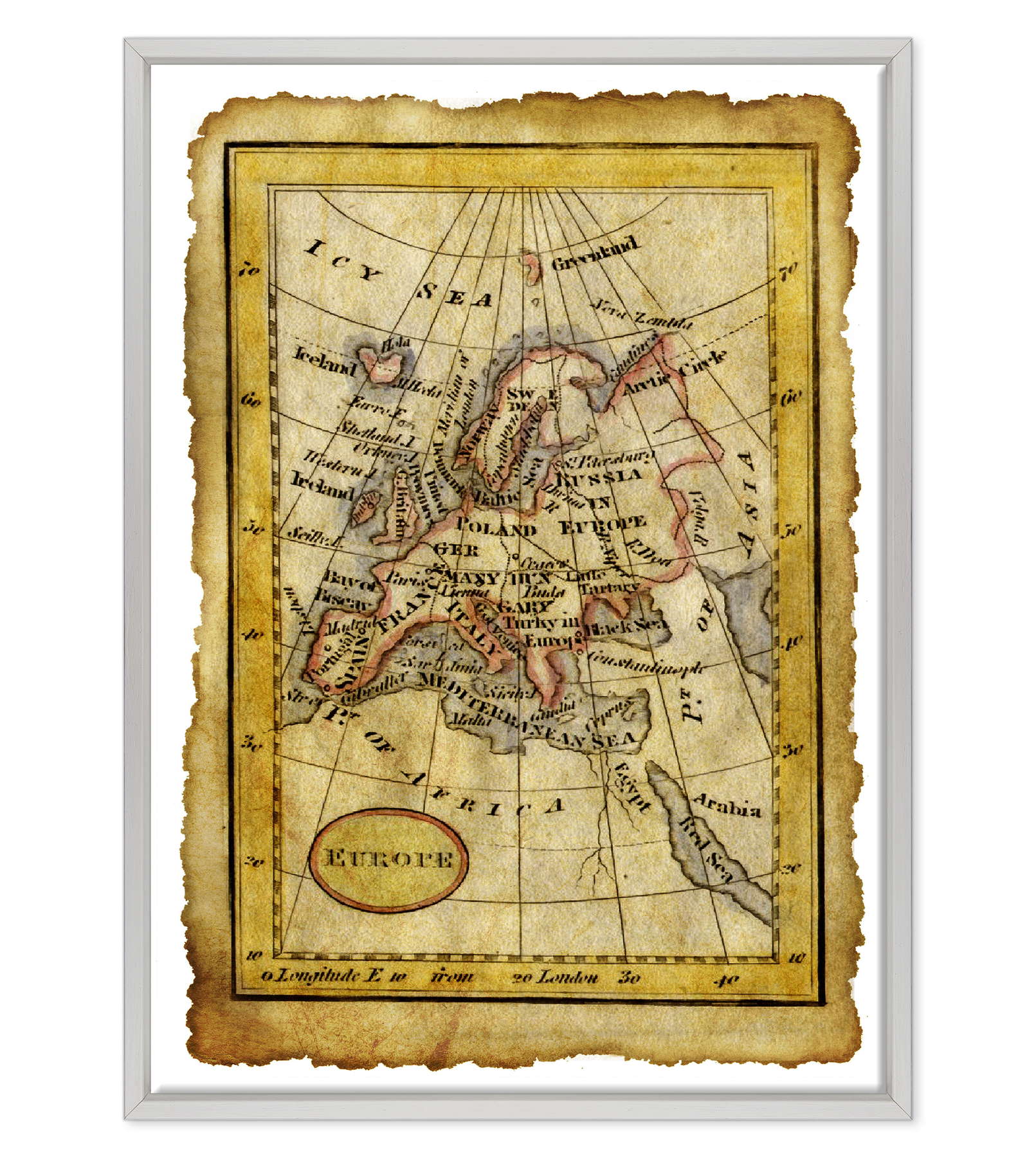 Antica Mappa Europa