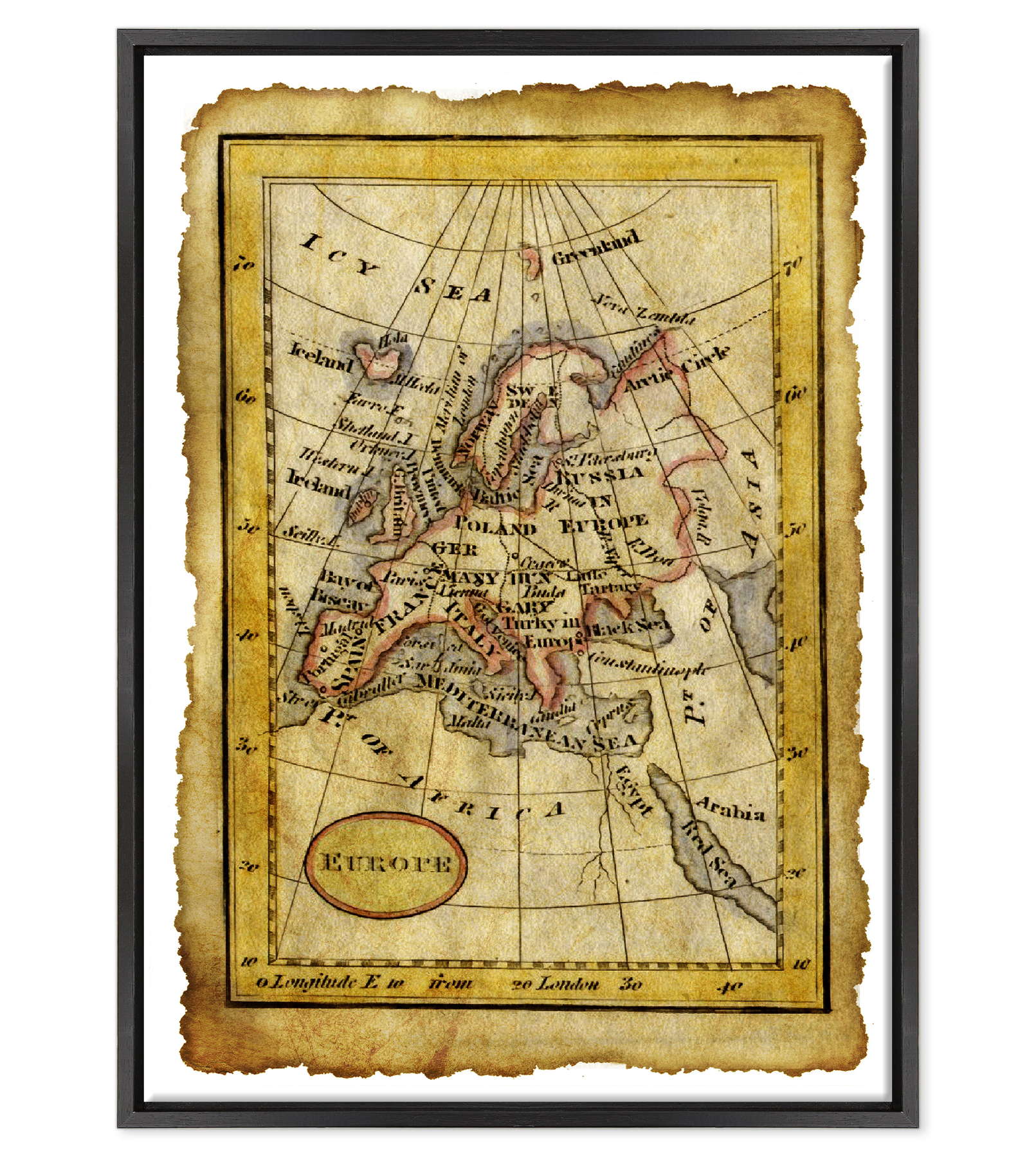 Antica Mappa Europa