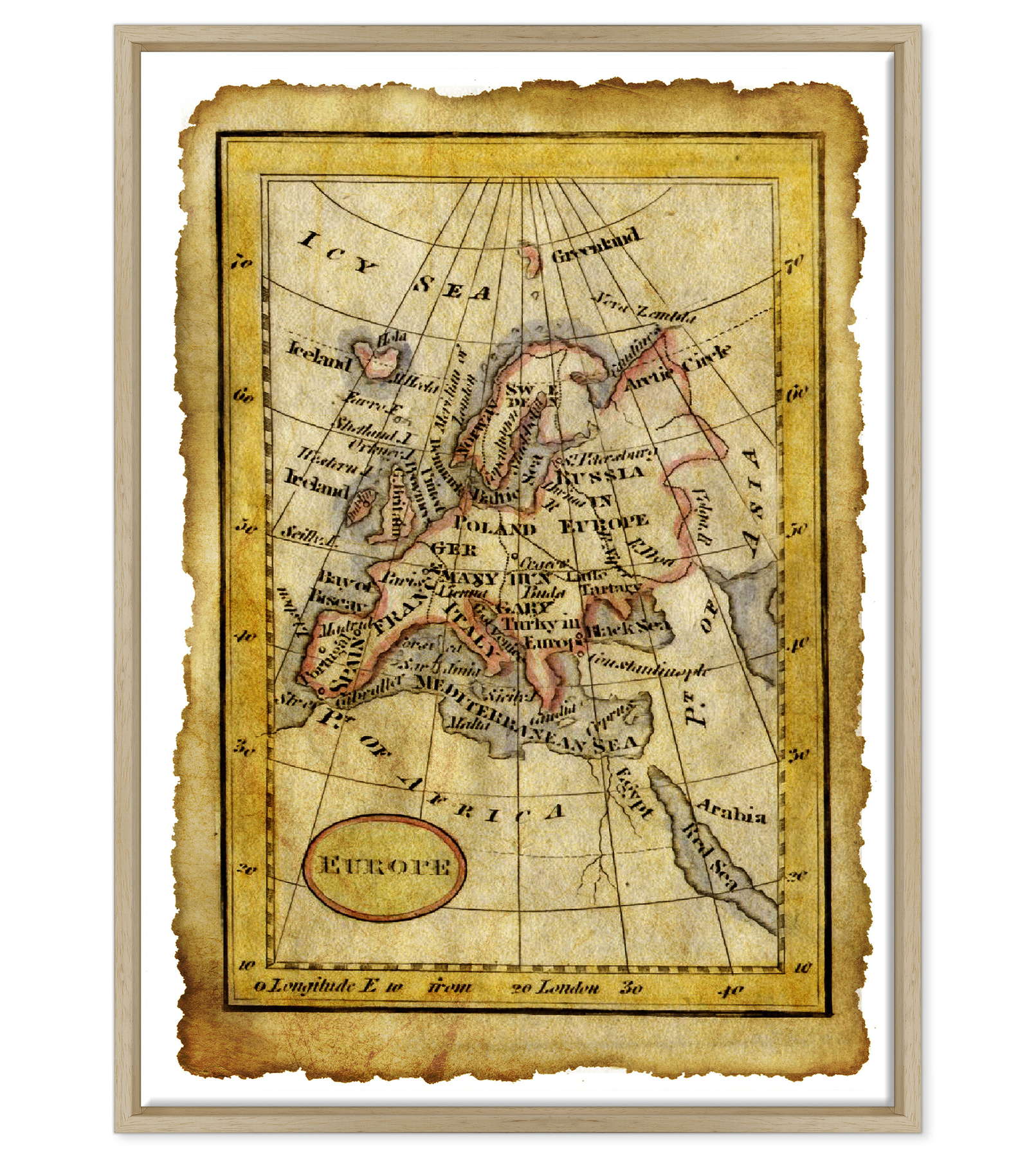 Antica Mappa Europa