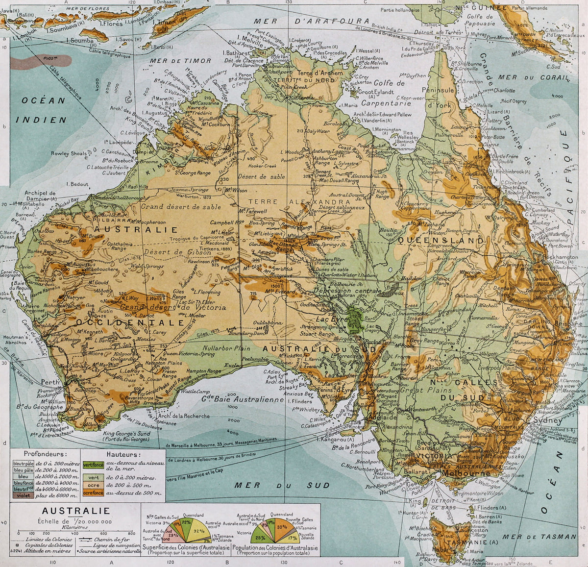Antica Mappa Nuova Zelanda - Anno 1894