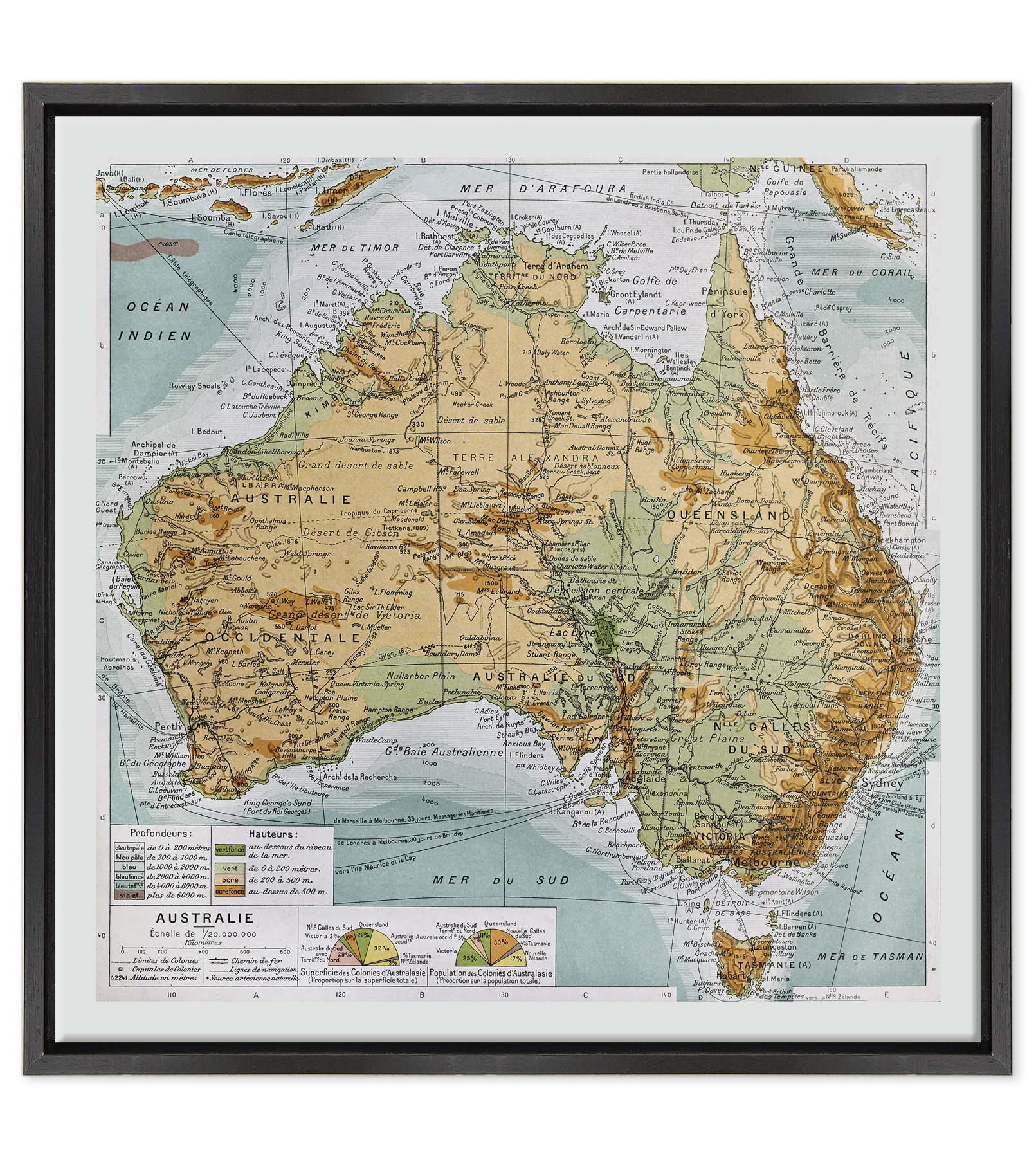 Antica Mappa Nuova Zelanda - Anno 1894