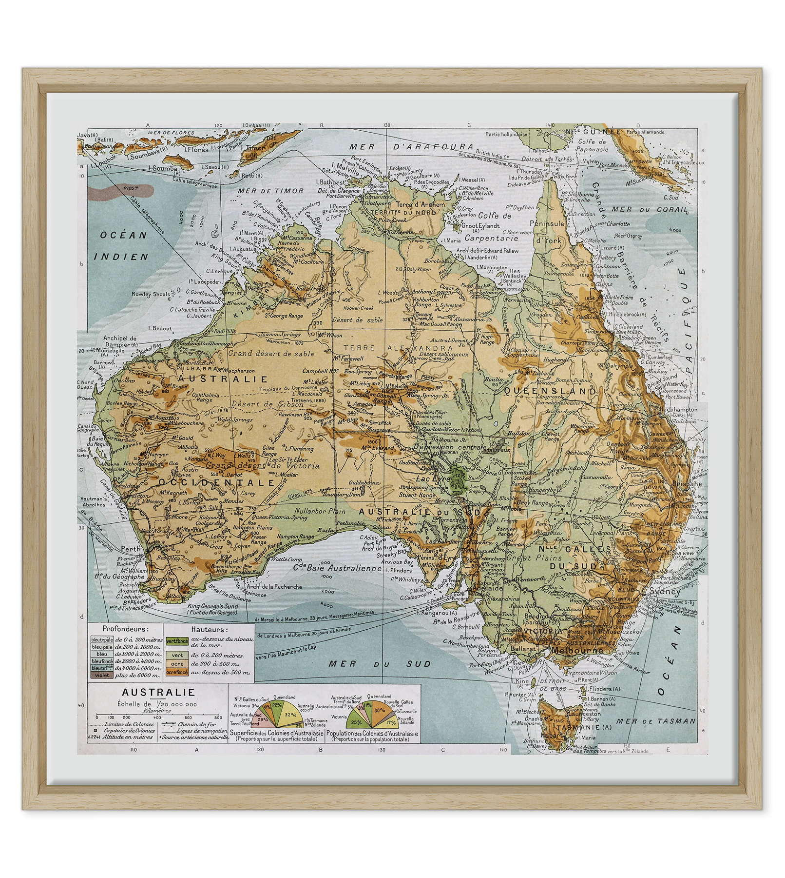 Antica Mappa Nuova Zelanda - Anno 1894