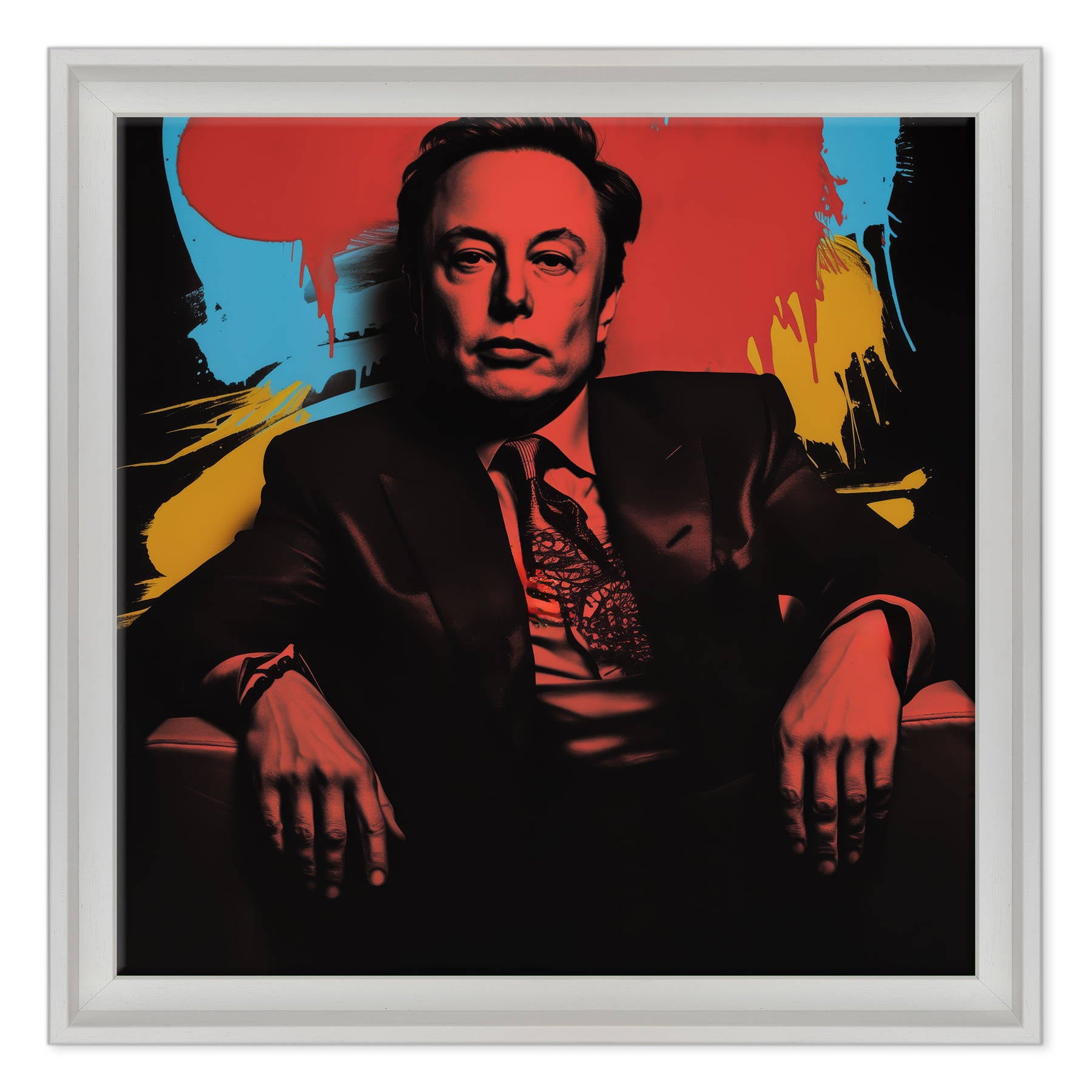 Elon Musk - Visionario in Rosso e Ombra