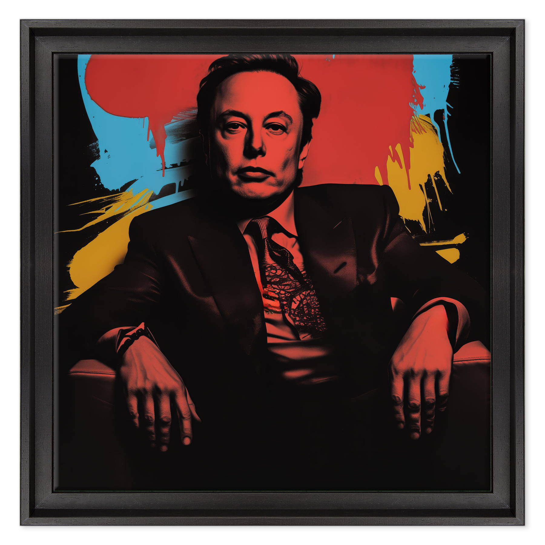 Elon Musk - Visionario in Rosso e Ombra