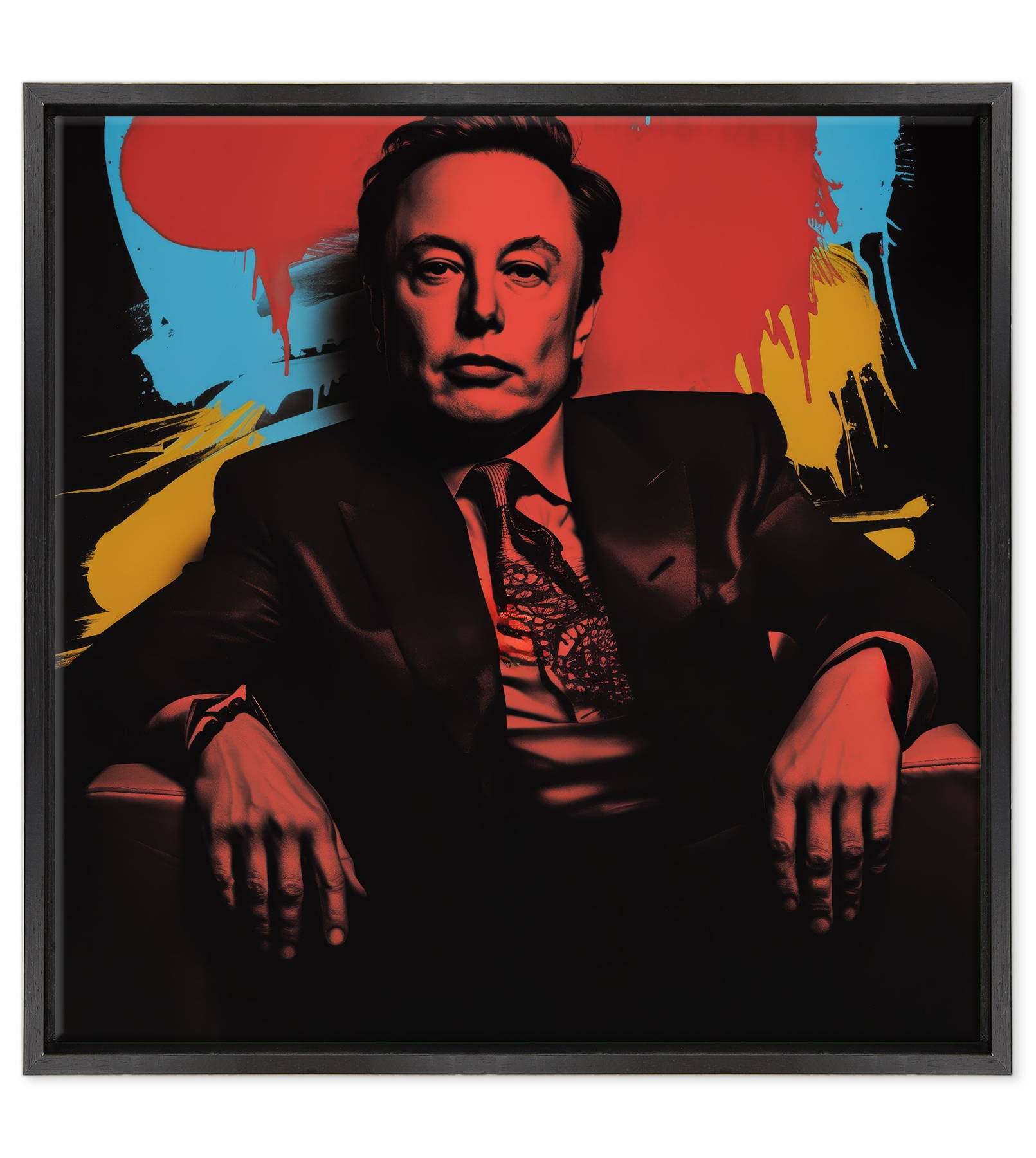 Elon Musk - Visionario in Rosso e Ombra