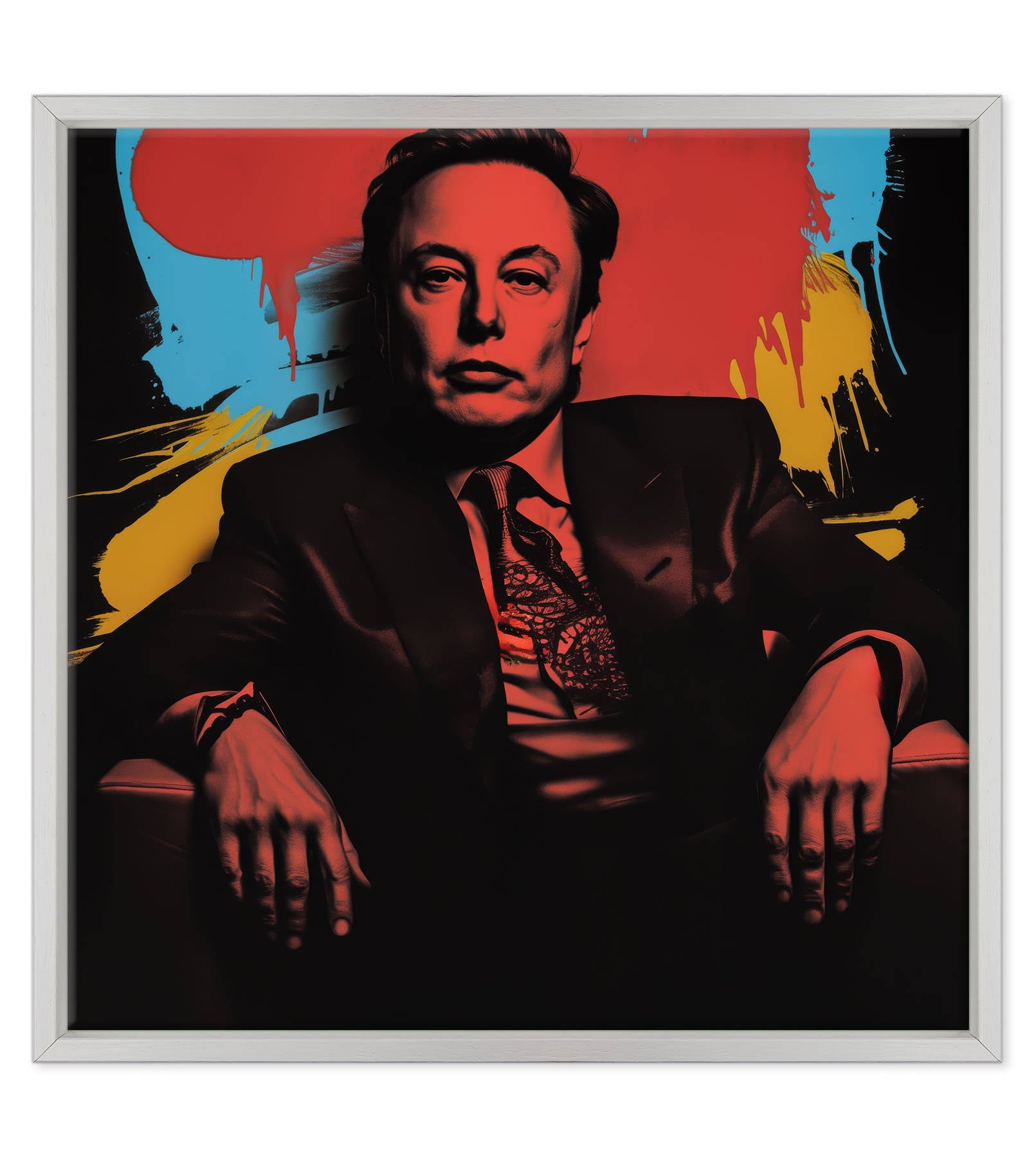Elon Musk - Visionario in Rosso e Ombra