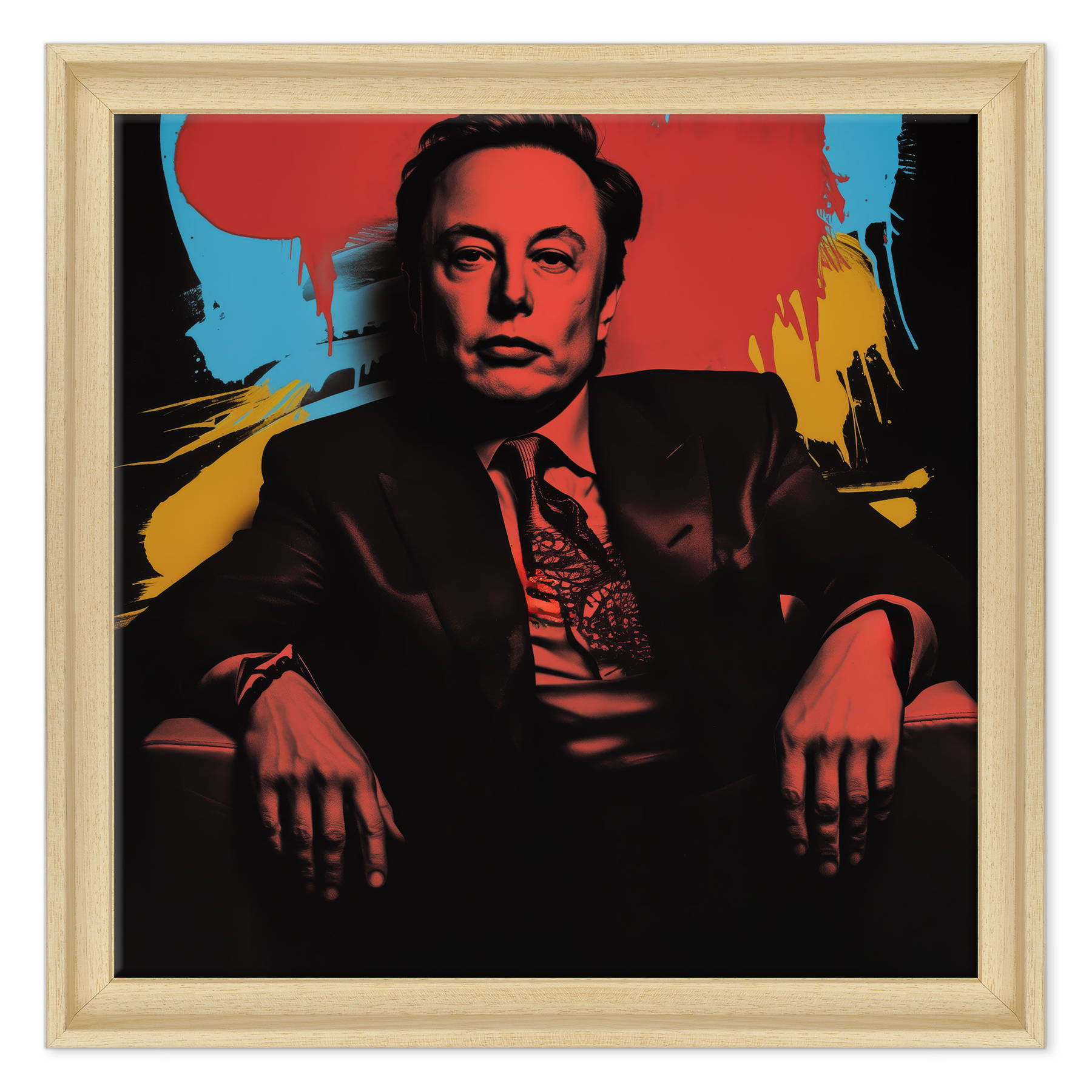 Elon Musk - Visionario in Rosso e Ombra