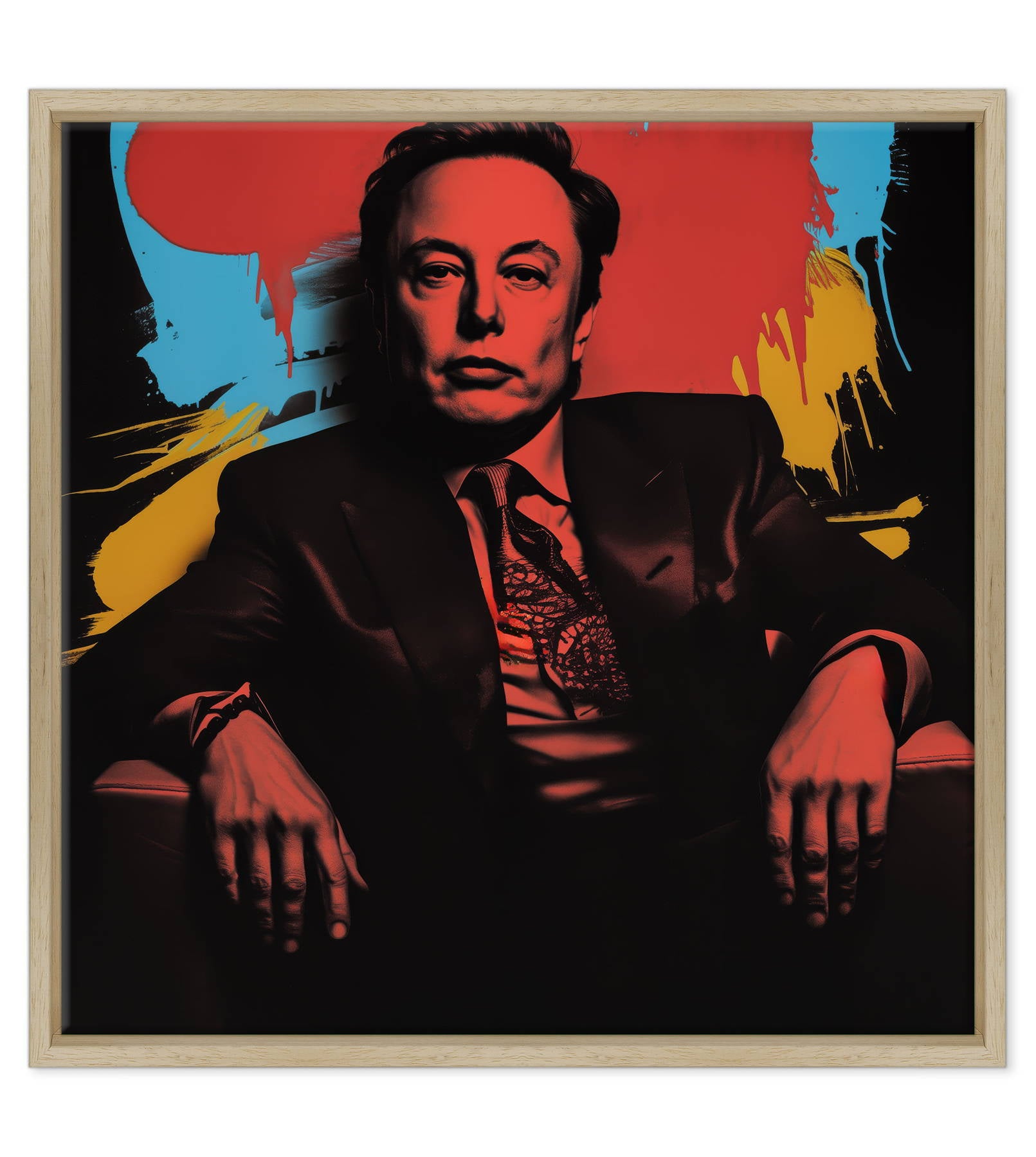 Elon Musk - Visionario in Rosso e Ombra